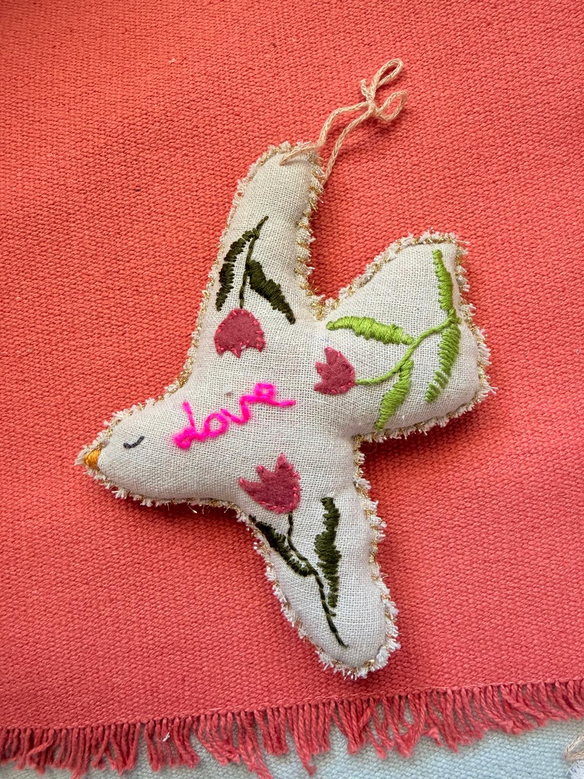 Embroidered Dove