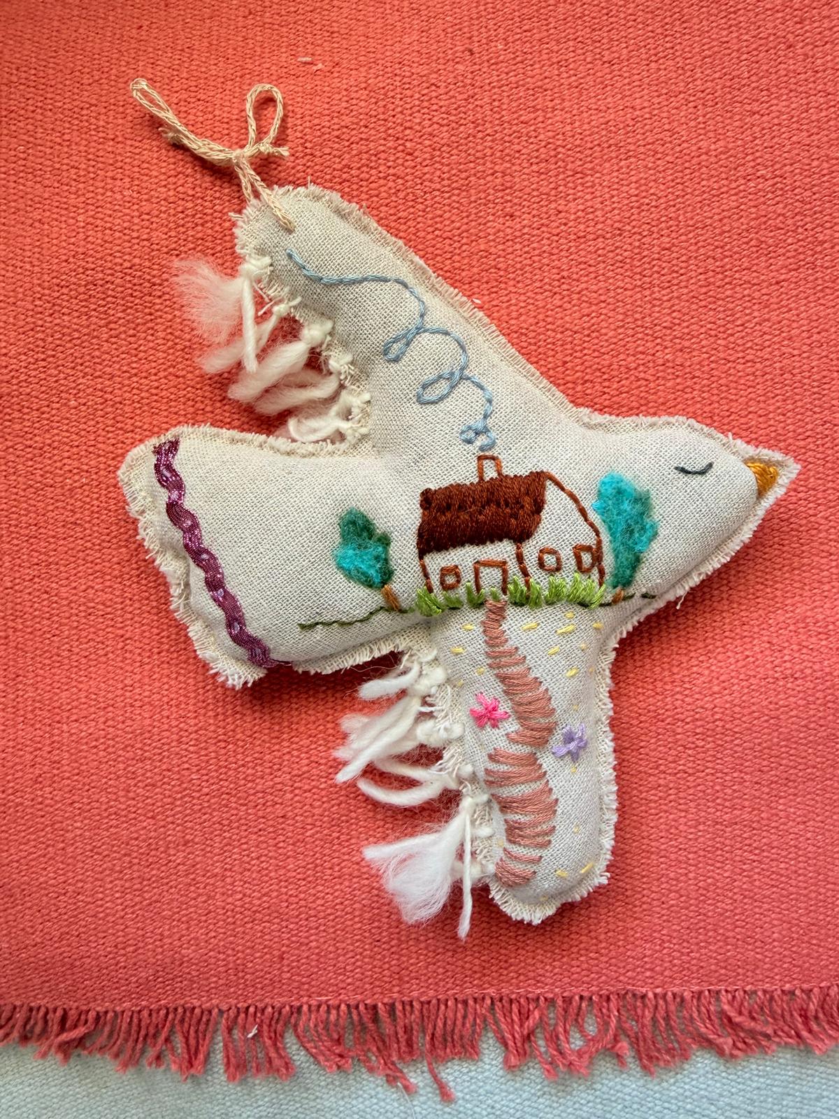 Embroidered Dove