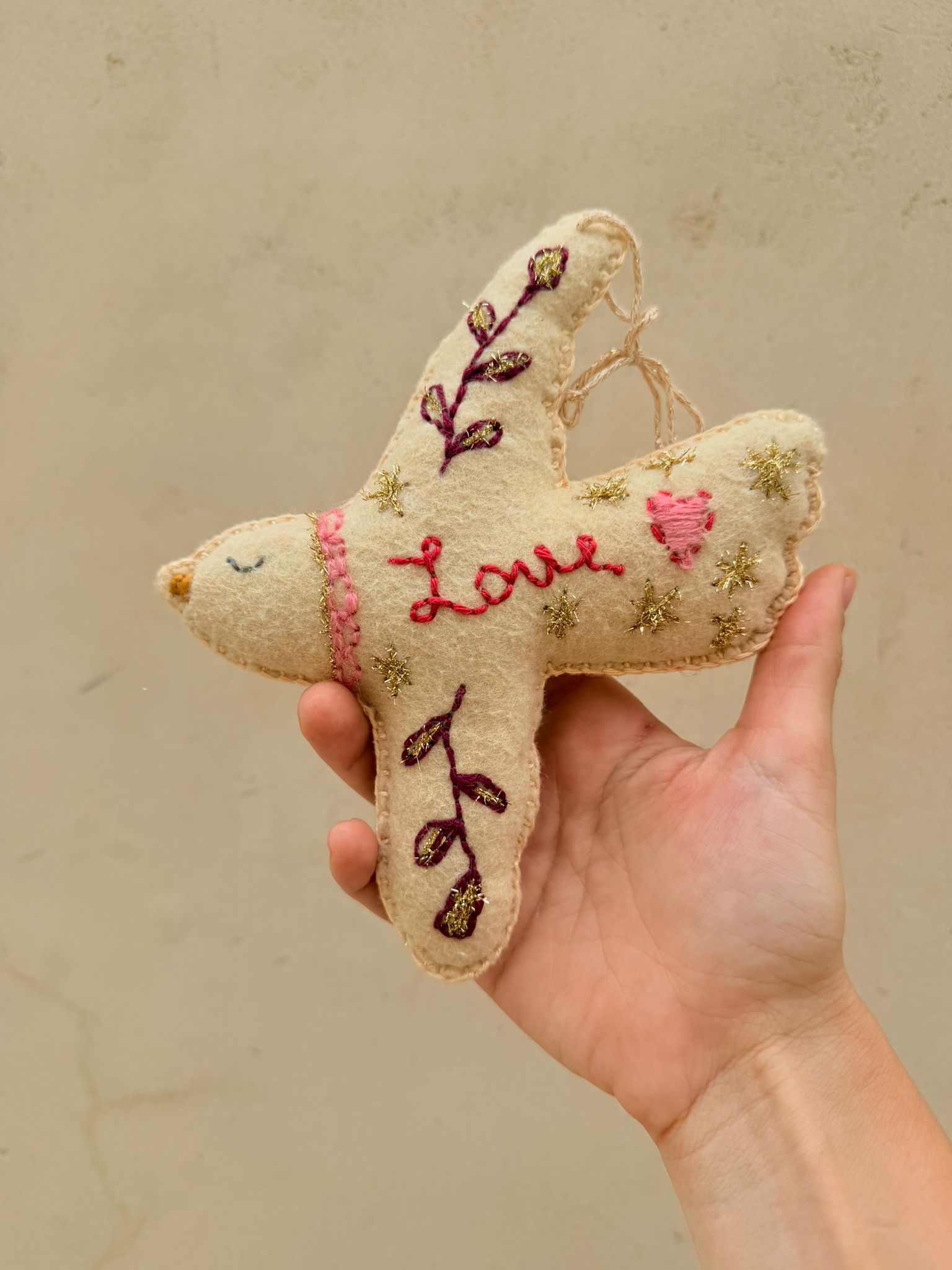 Embroidered Dove