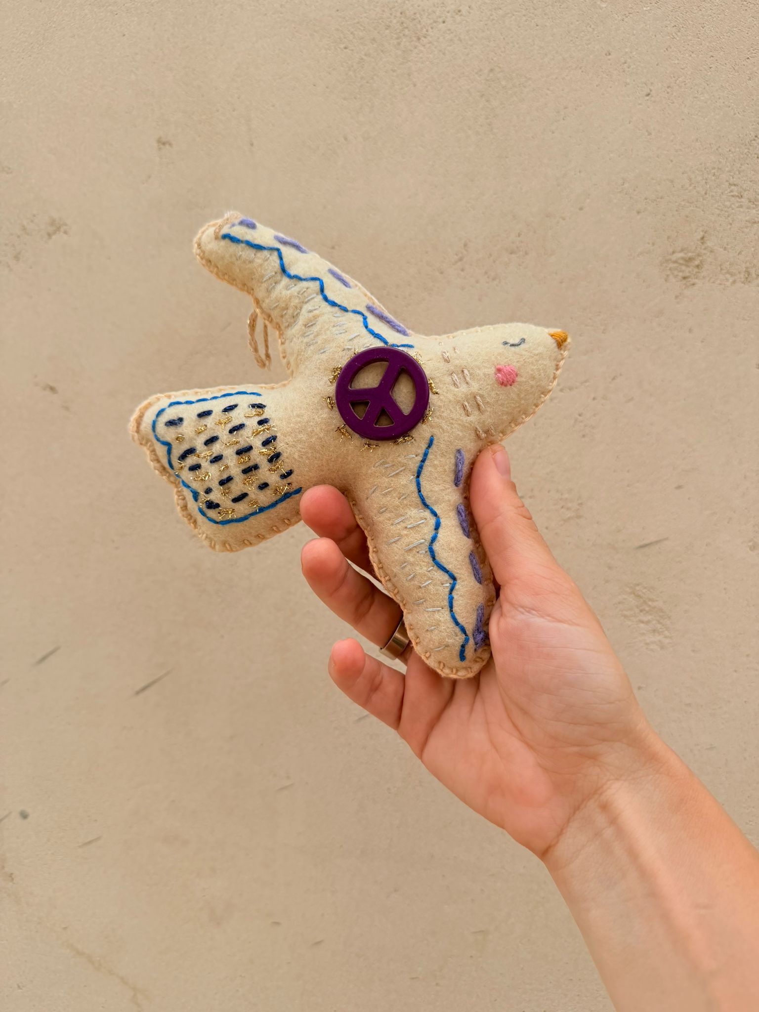 Embroidered Dove