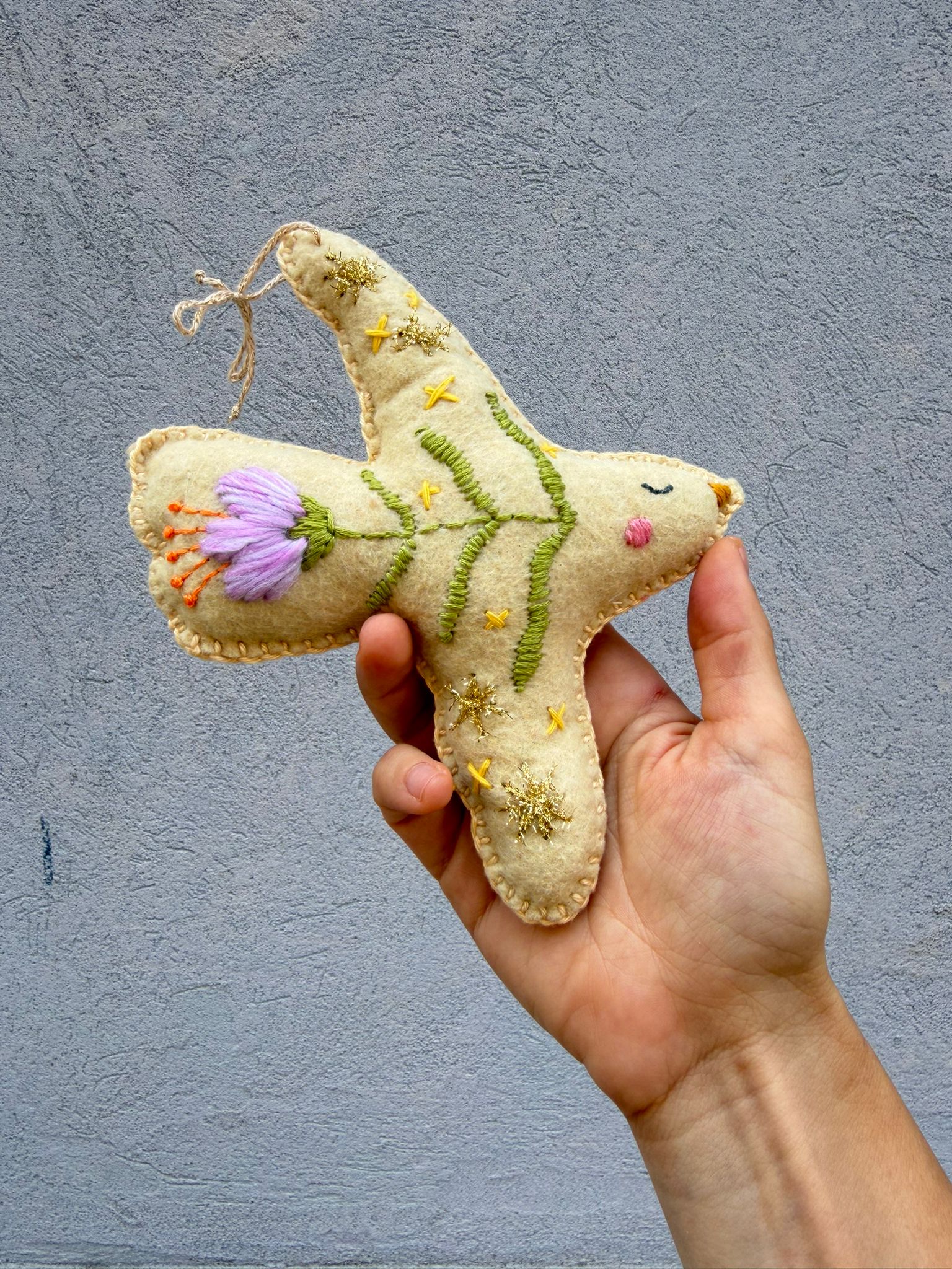 Embroidered Dove