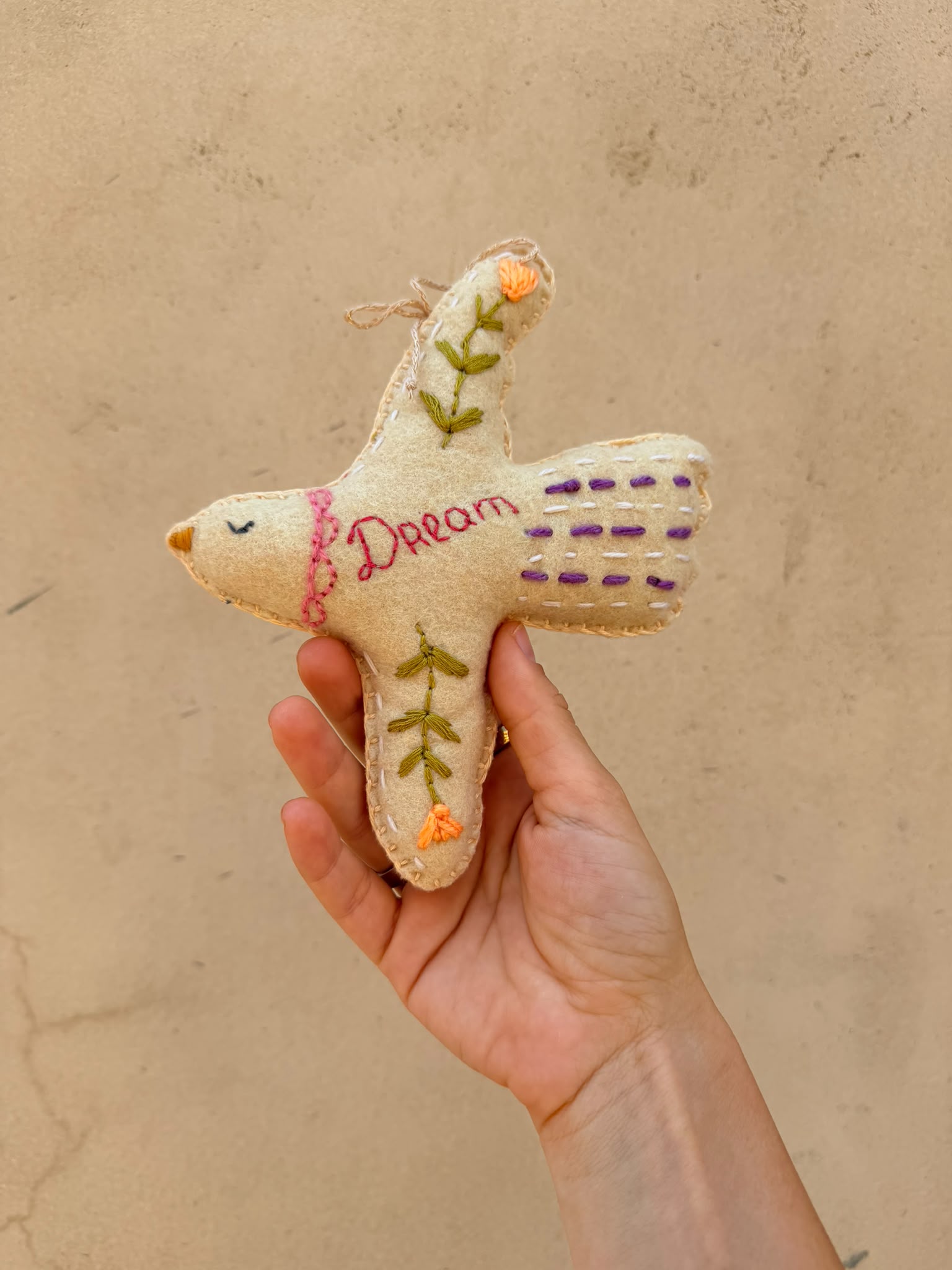 Embroidered Dove