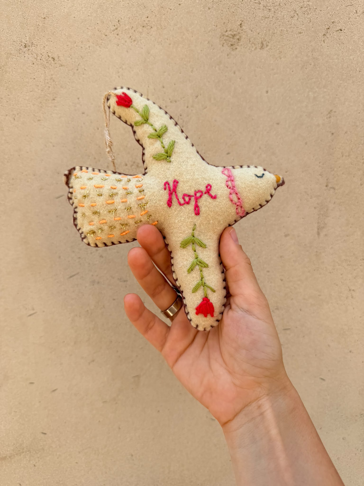 Embroidered Dove