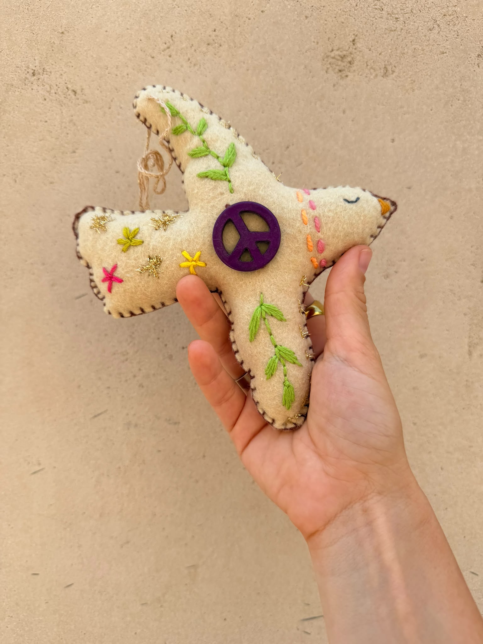 Embroidered Dove