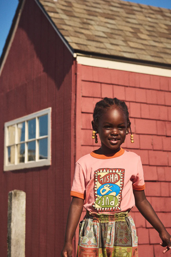 Groovy Paisley Ringer Tee, Rosewood