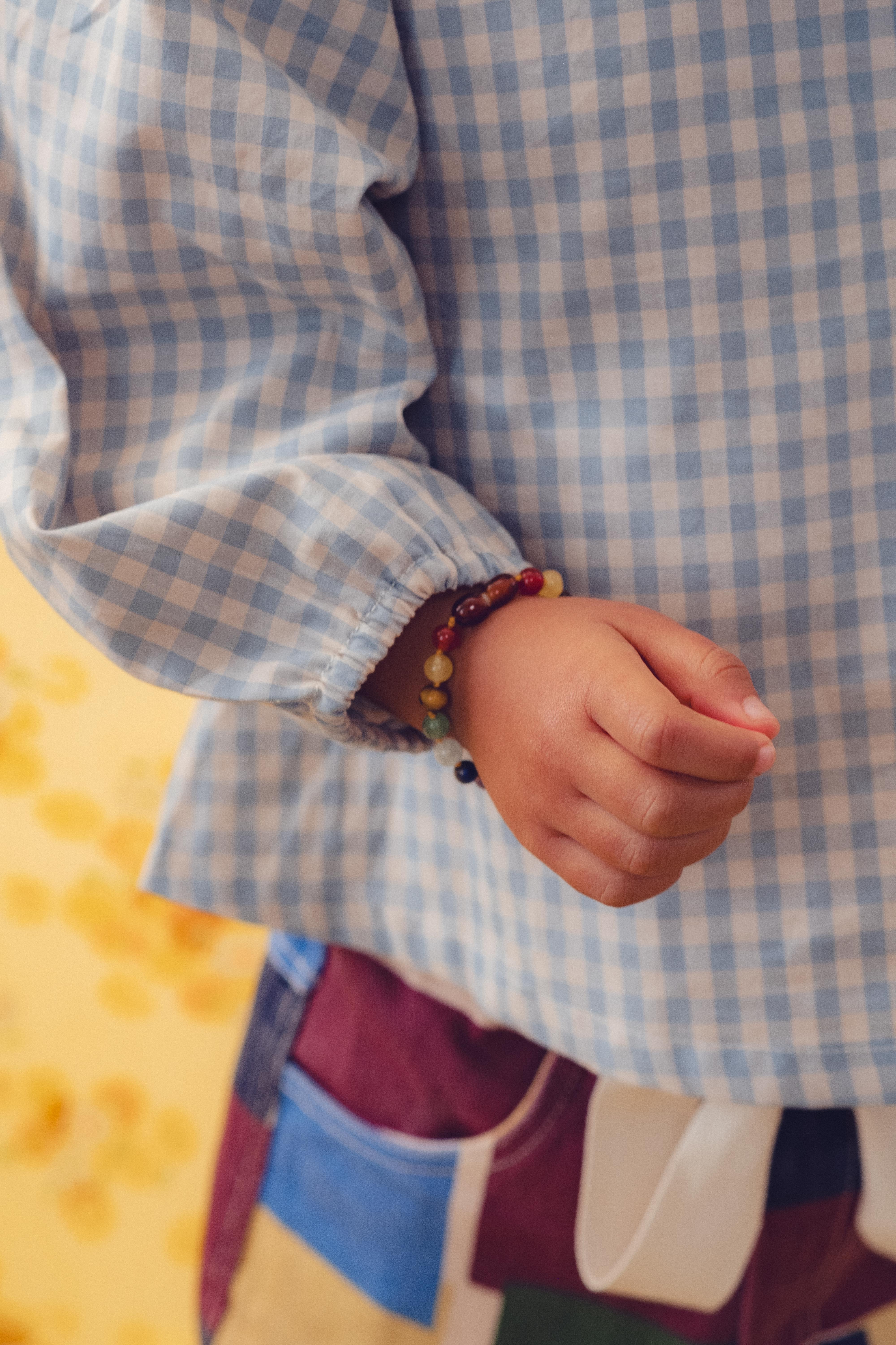 Blouse- Blue Gingham Check