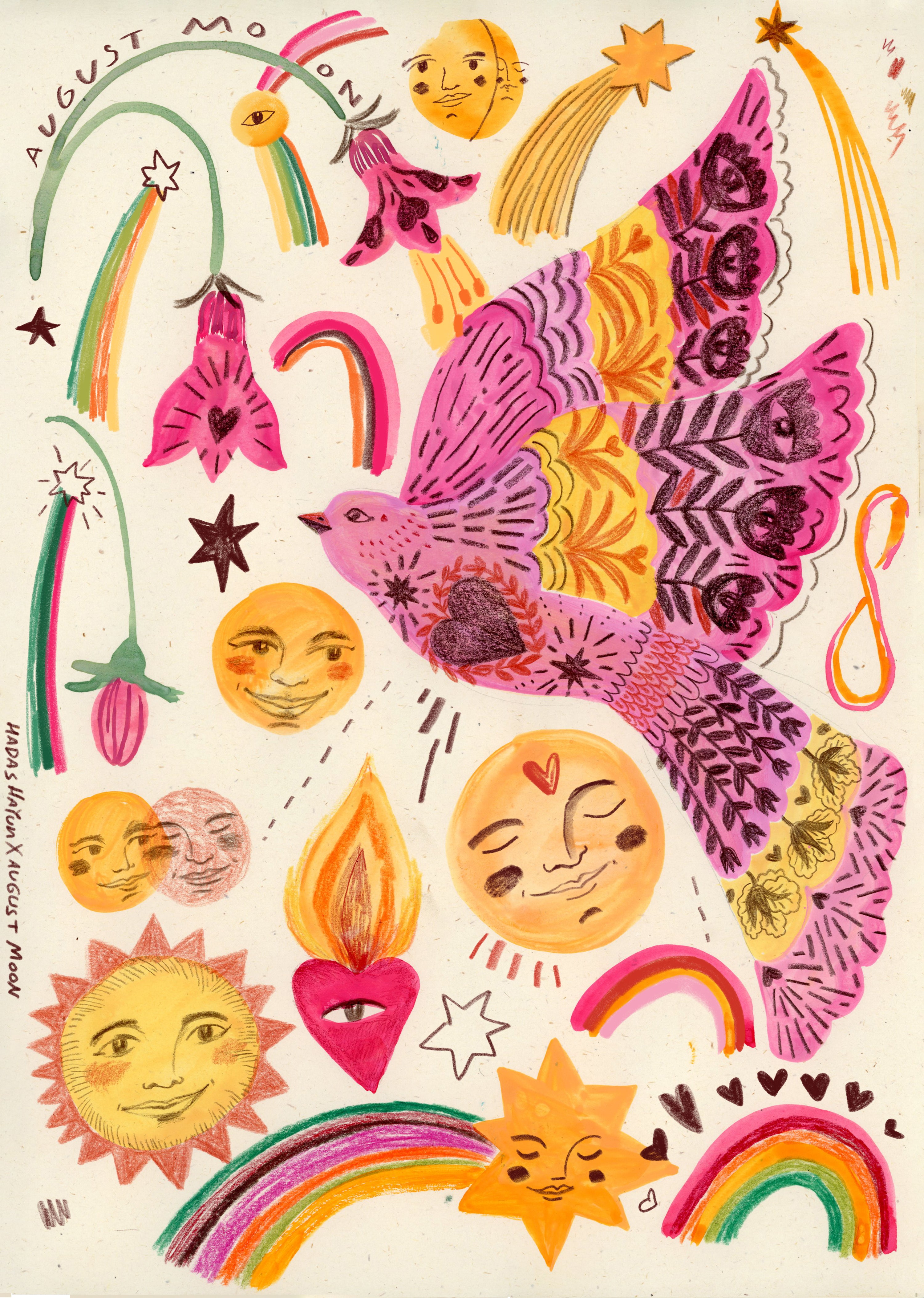 August Moon 02 - Art Print - Hadas Hayun