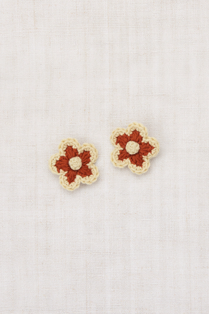 Medium Flower Clip Set, Chili Spice
