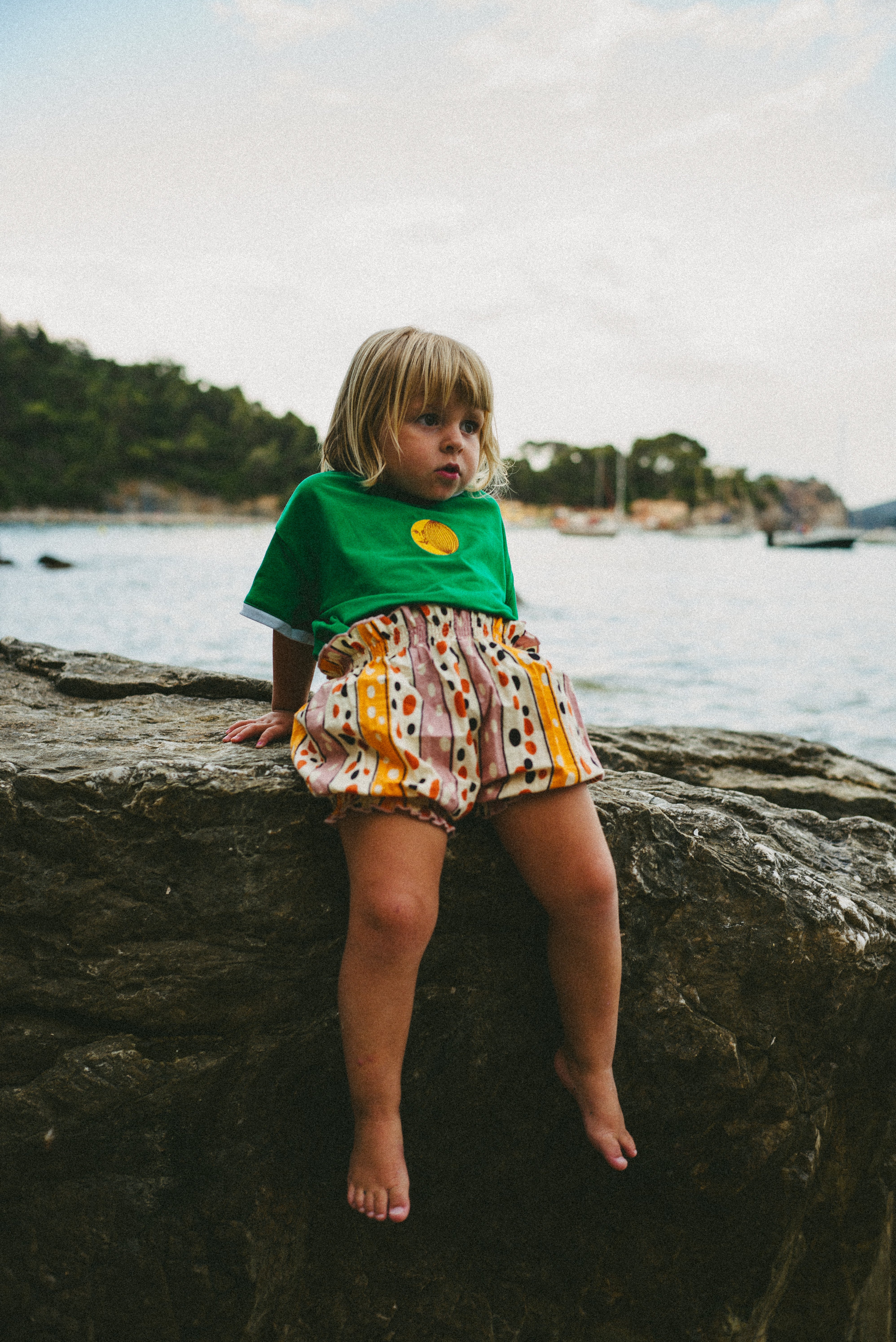August Moon Embroidered Tee