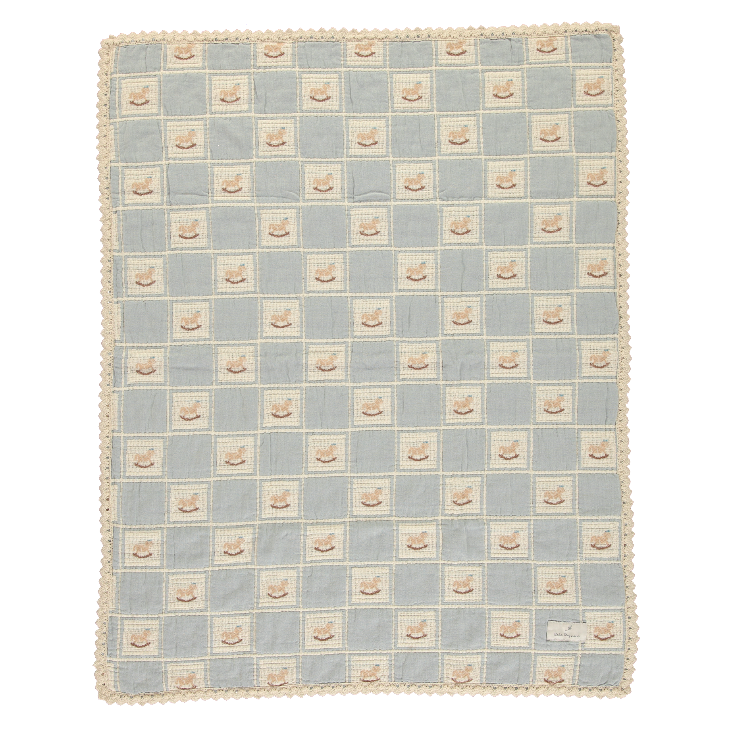 Rocking Horse Blanket, Blue