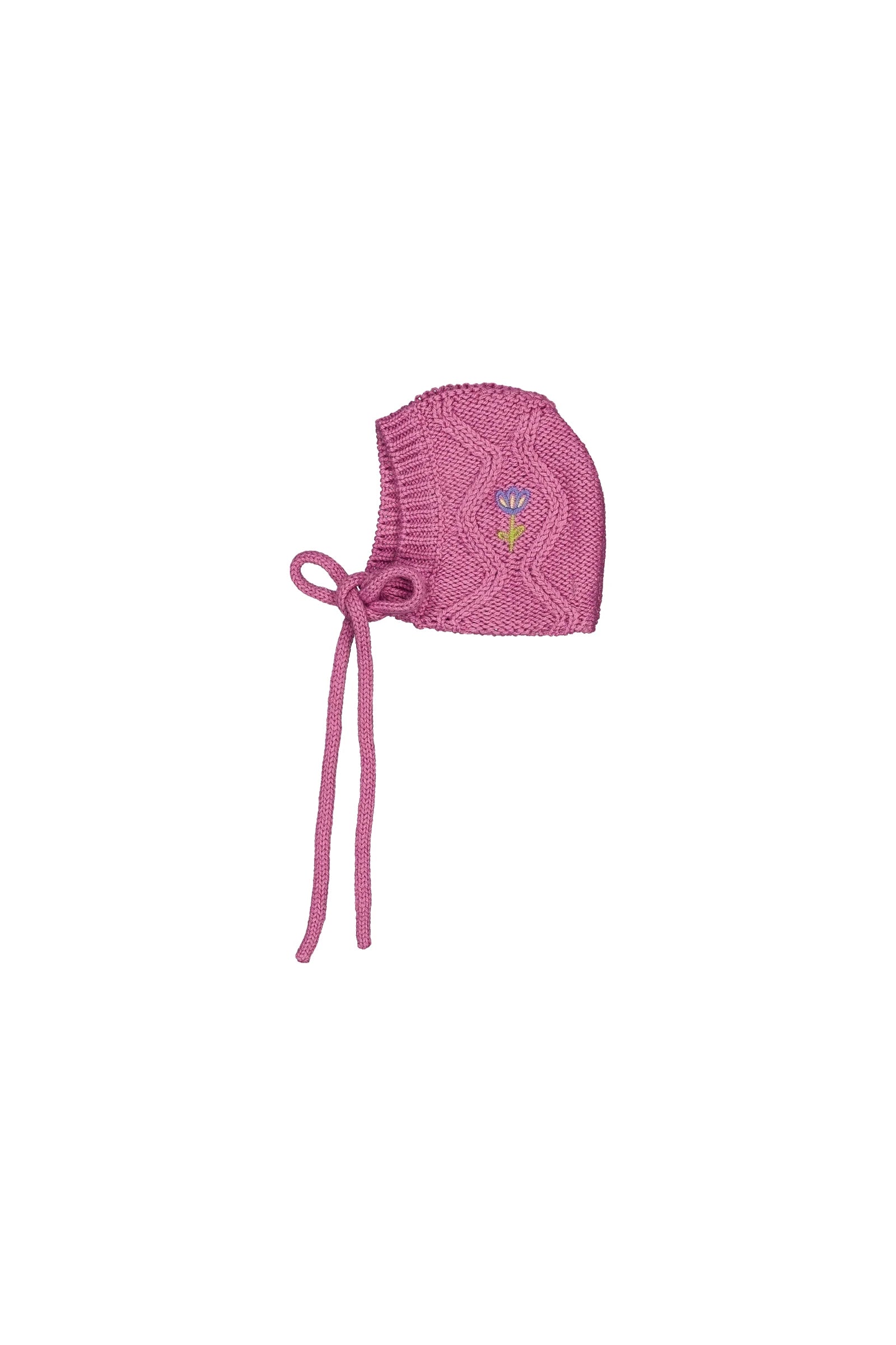 Daphne baby hat cable knit Lilac