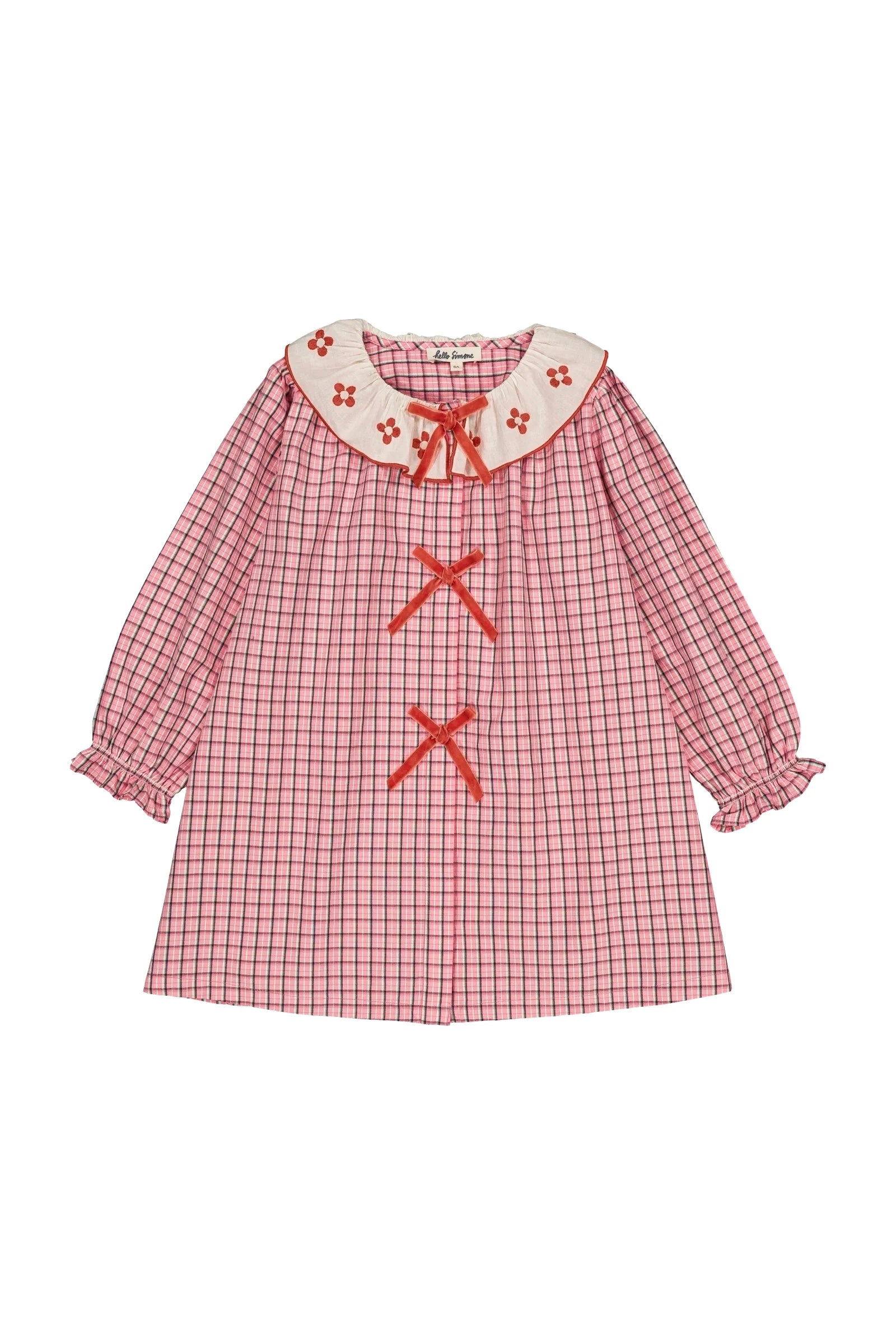 Groseille dress Pink check
