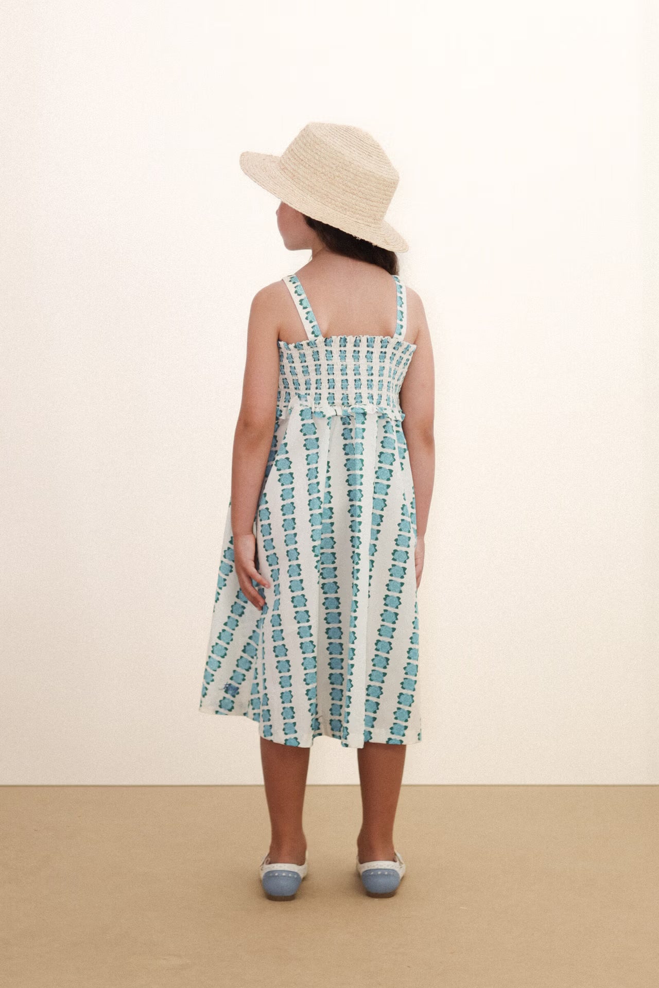 Blue Flowers Strap Dress