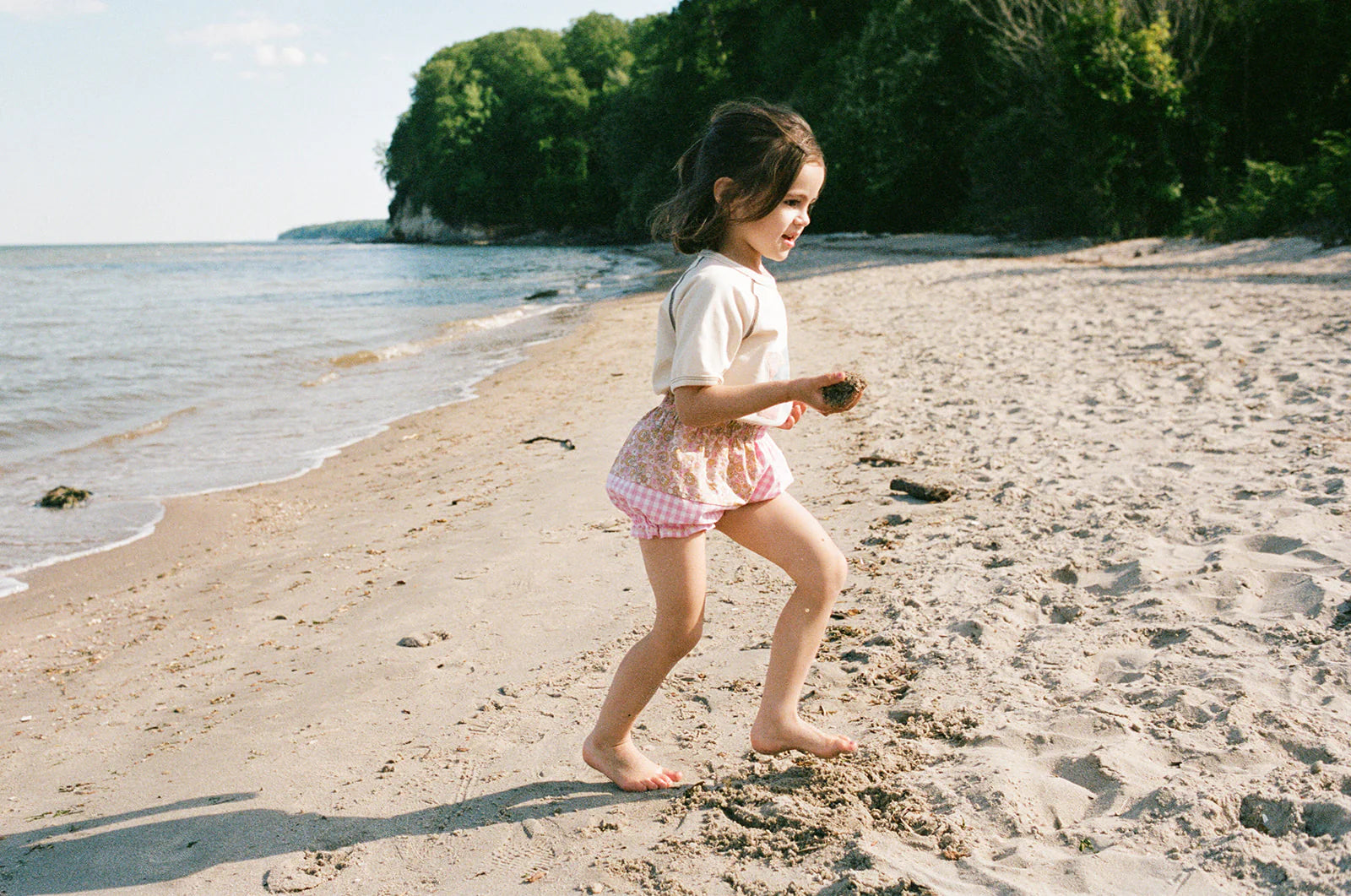 Ballet Shortie in Pink Check + Sherbert