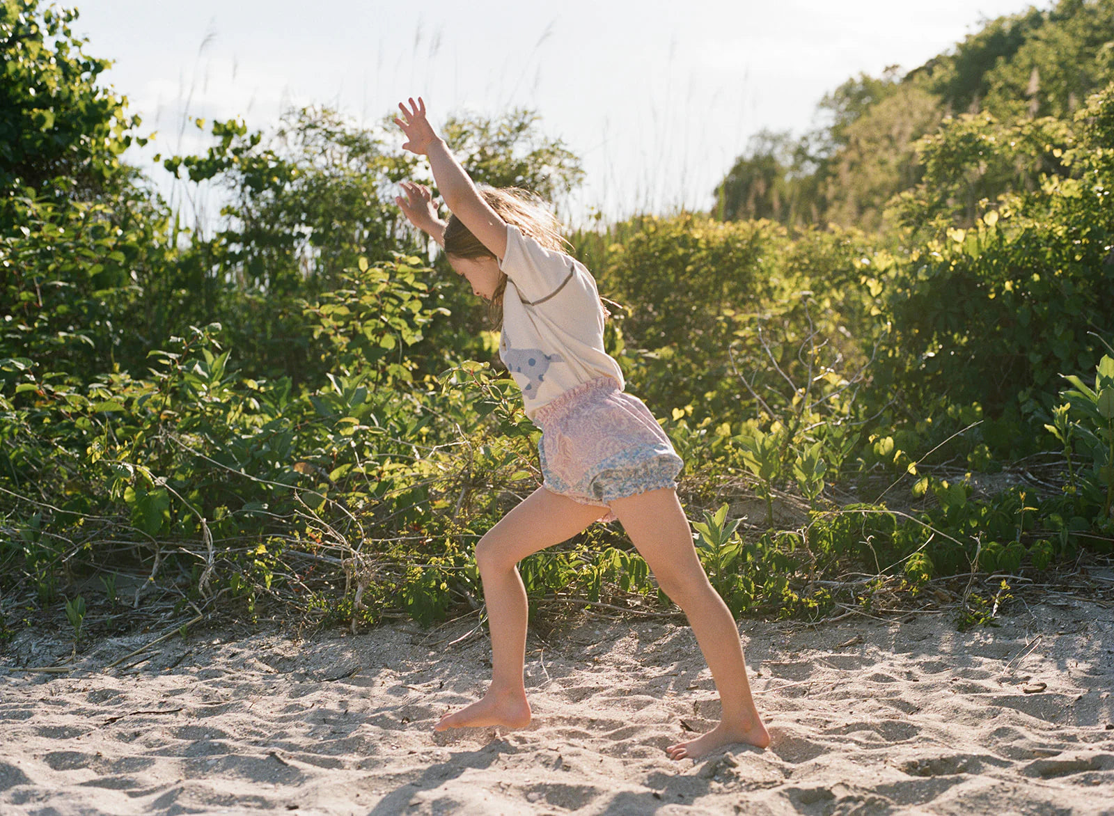 Ballet Shortie in Azul + Lavender Rose Patchwork