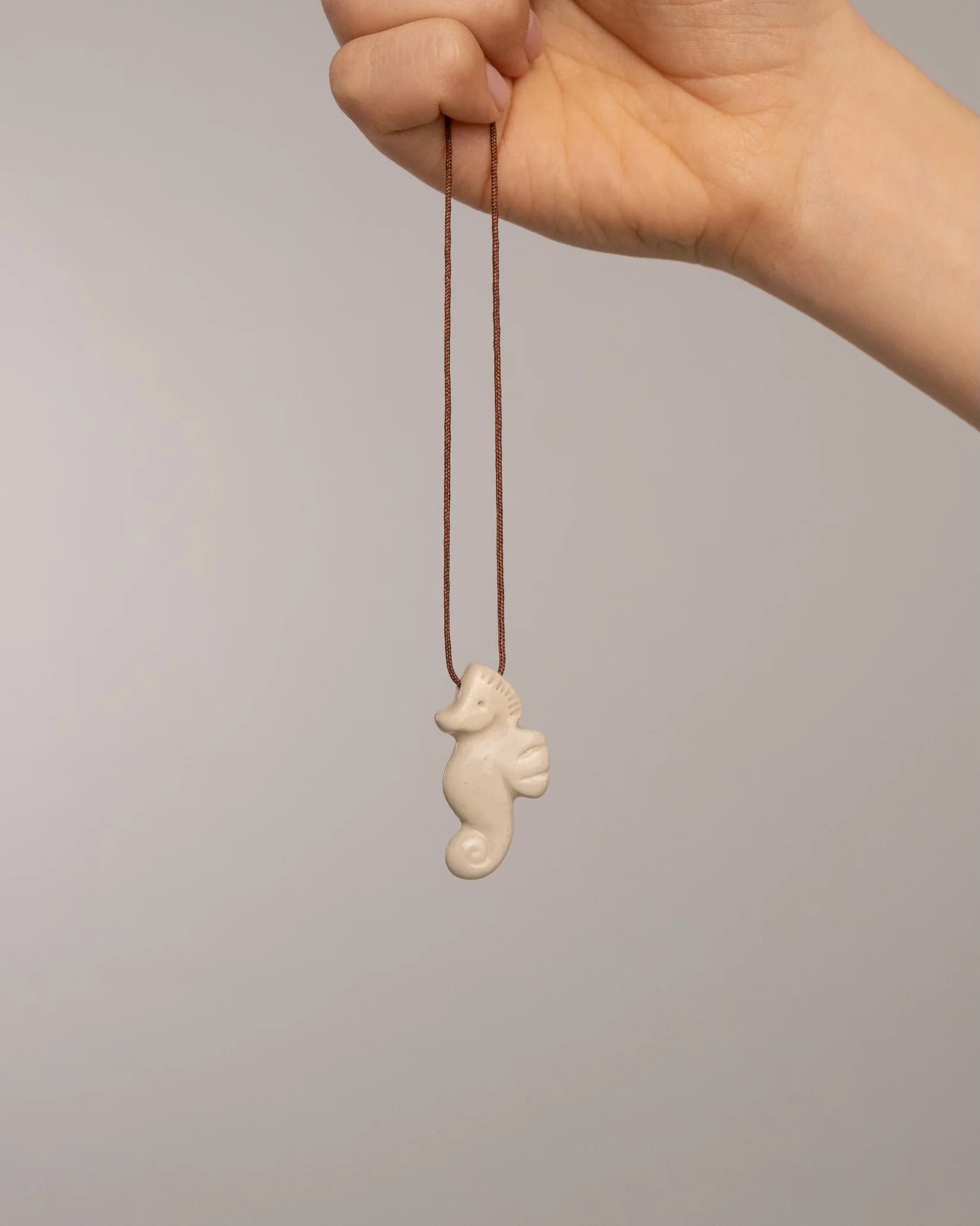 Ceramic Seahorse Pendant