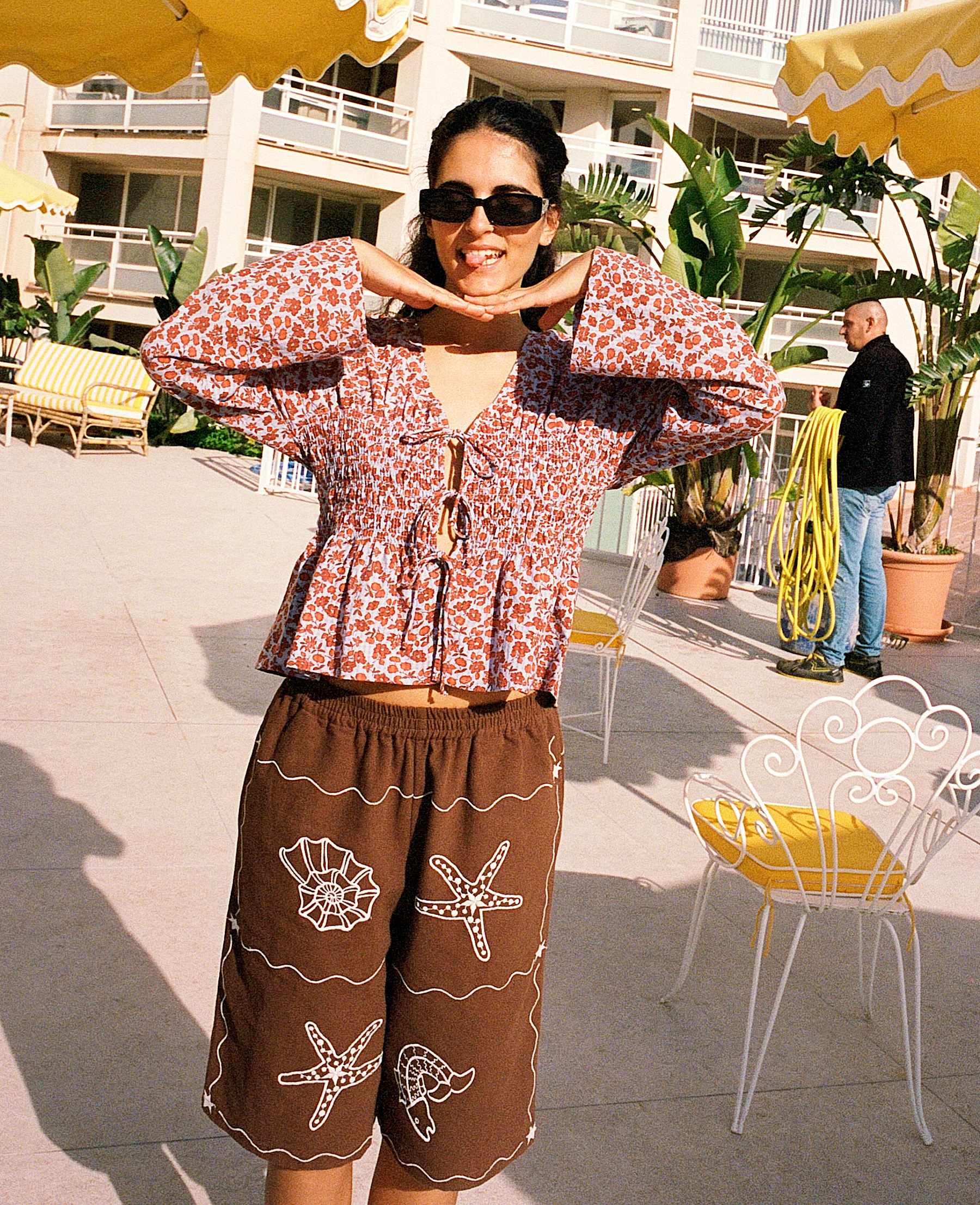 Nille Top Rusty Flowers