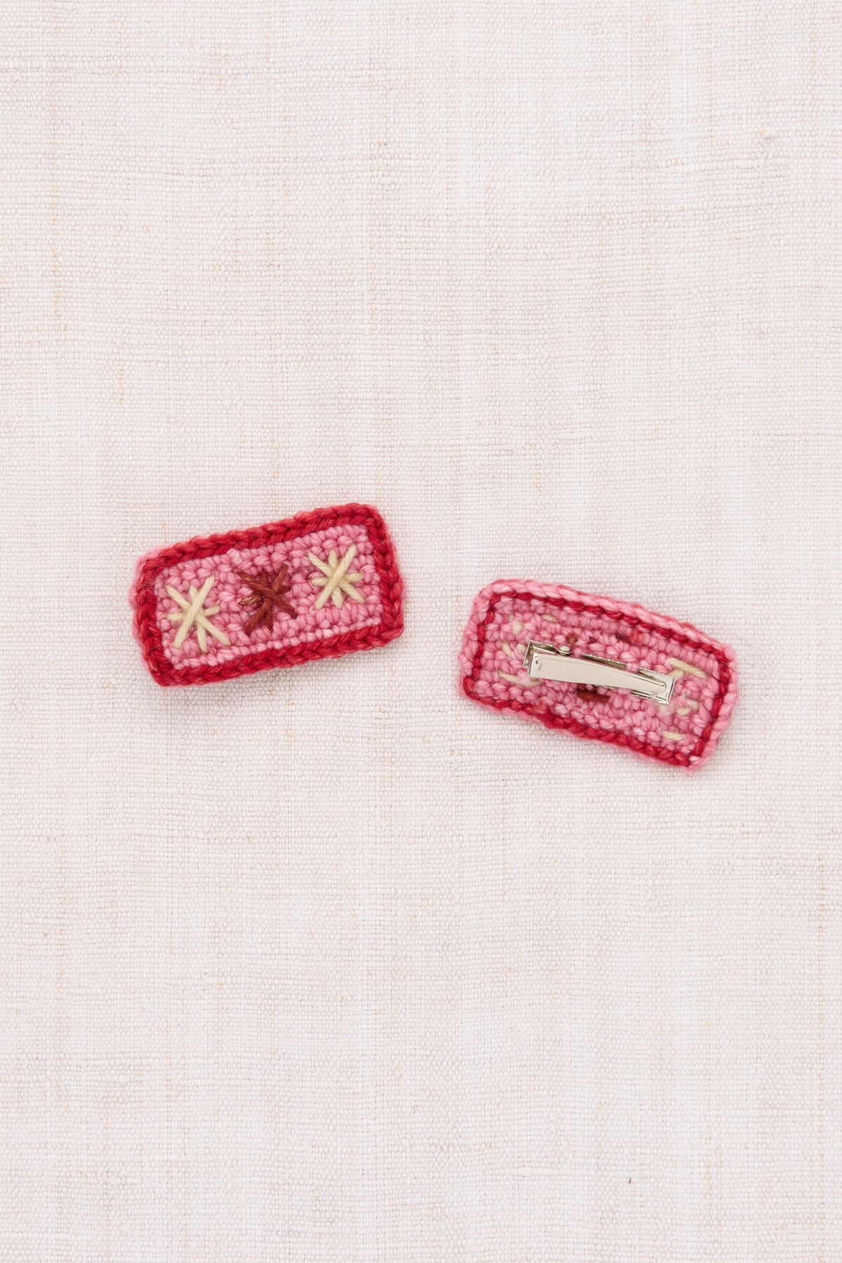 Puff Star Clip Set, Macaron