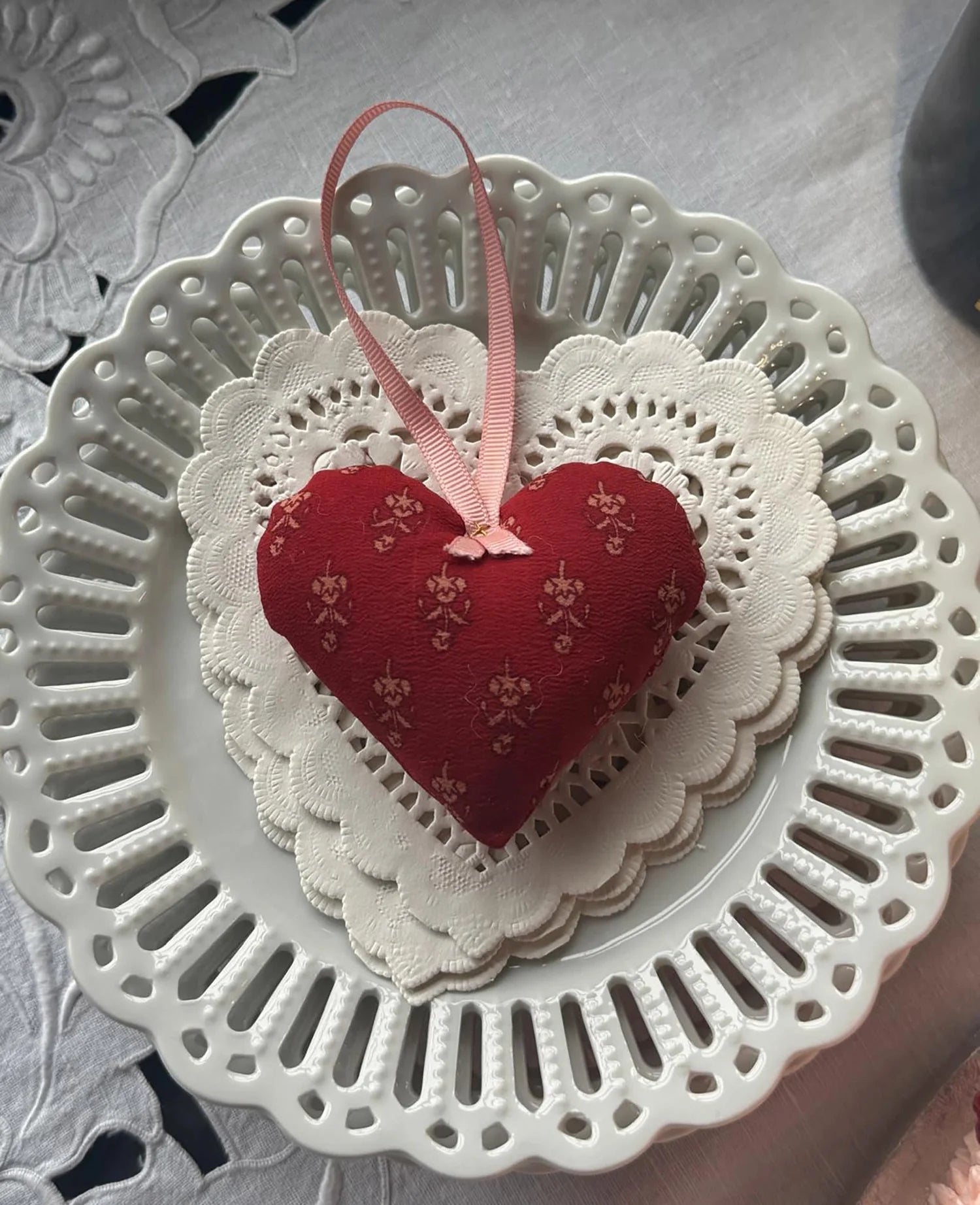 Megan Heart SILK Ornament