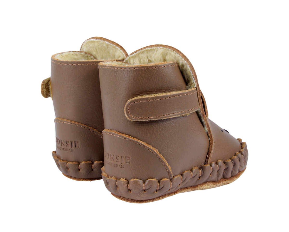 Kapi Classic Booties | Bear | Cognac Classic Leather