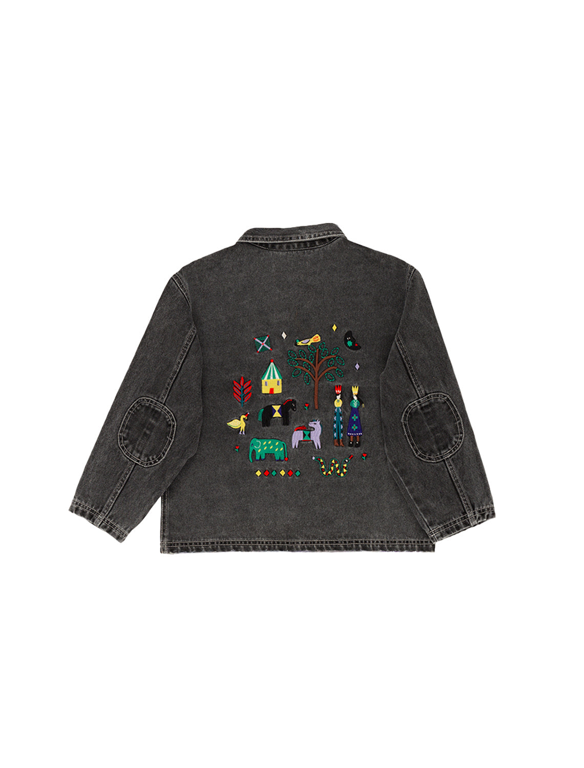 Kids Grey Denim Jacket x Julie Daleyden - ALEGRIA COLLECTION