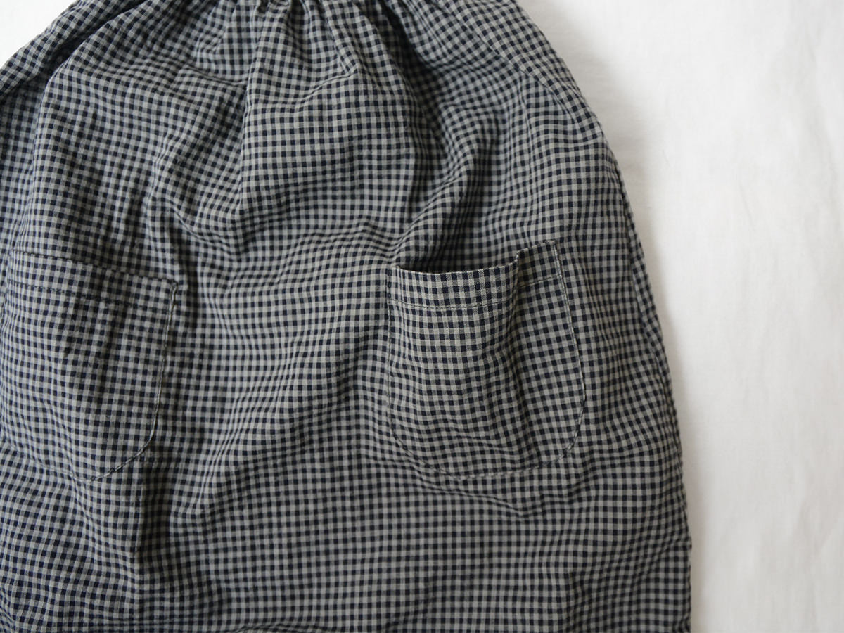 Overall Cleo- Charcoal Gingham Check