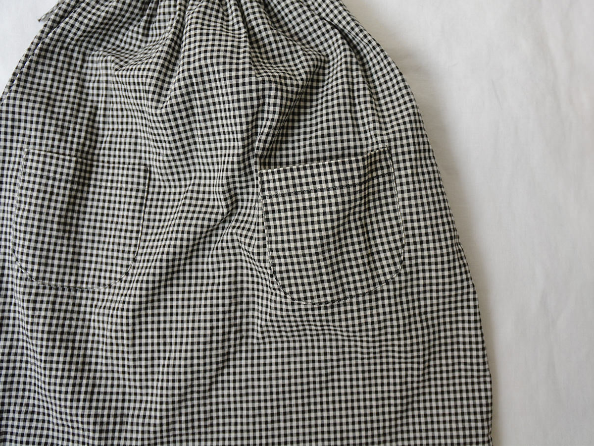 Overall Cleo- Grey Gingham Check