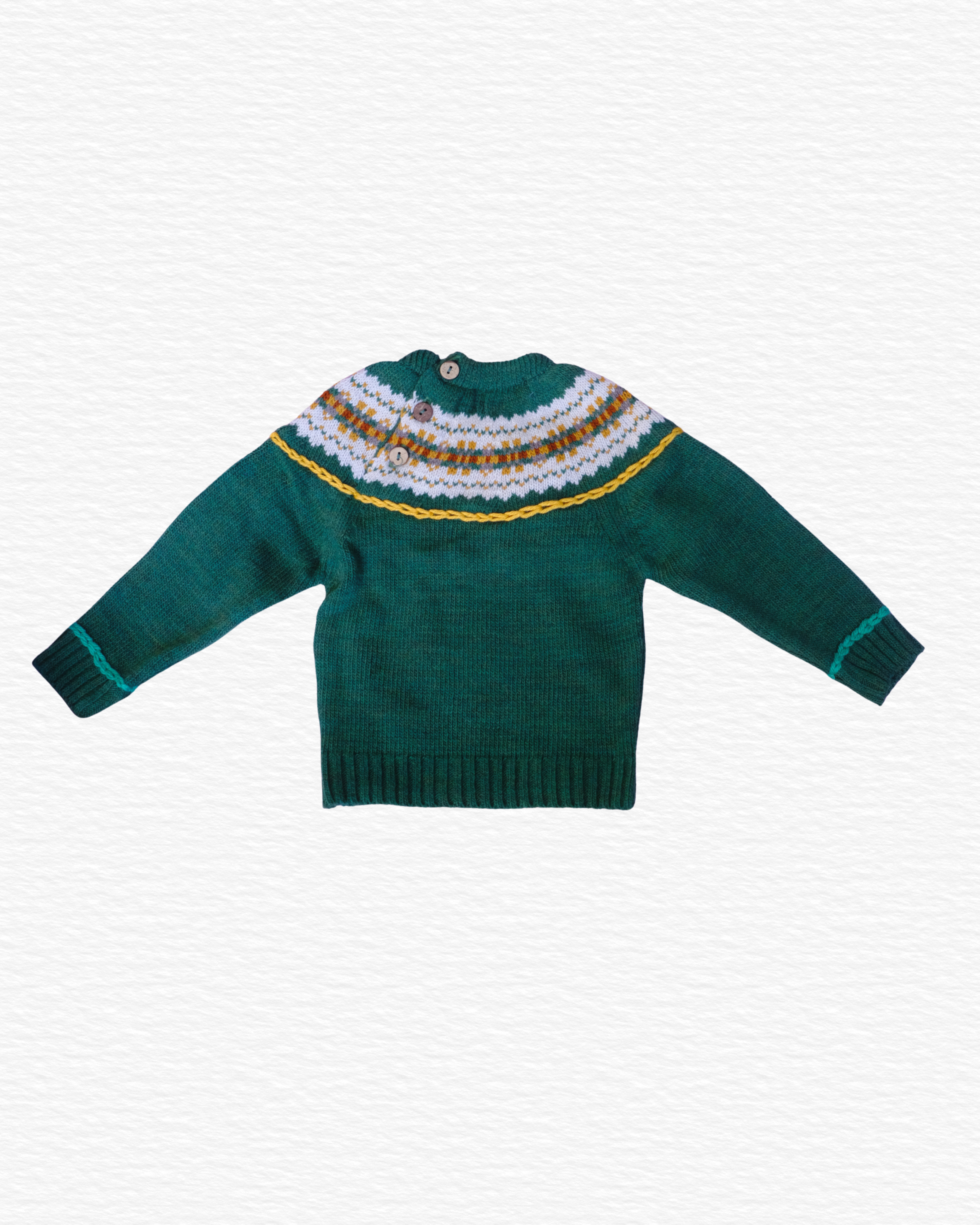 Greca Sweater, Green
