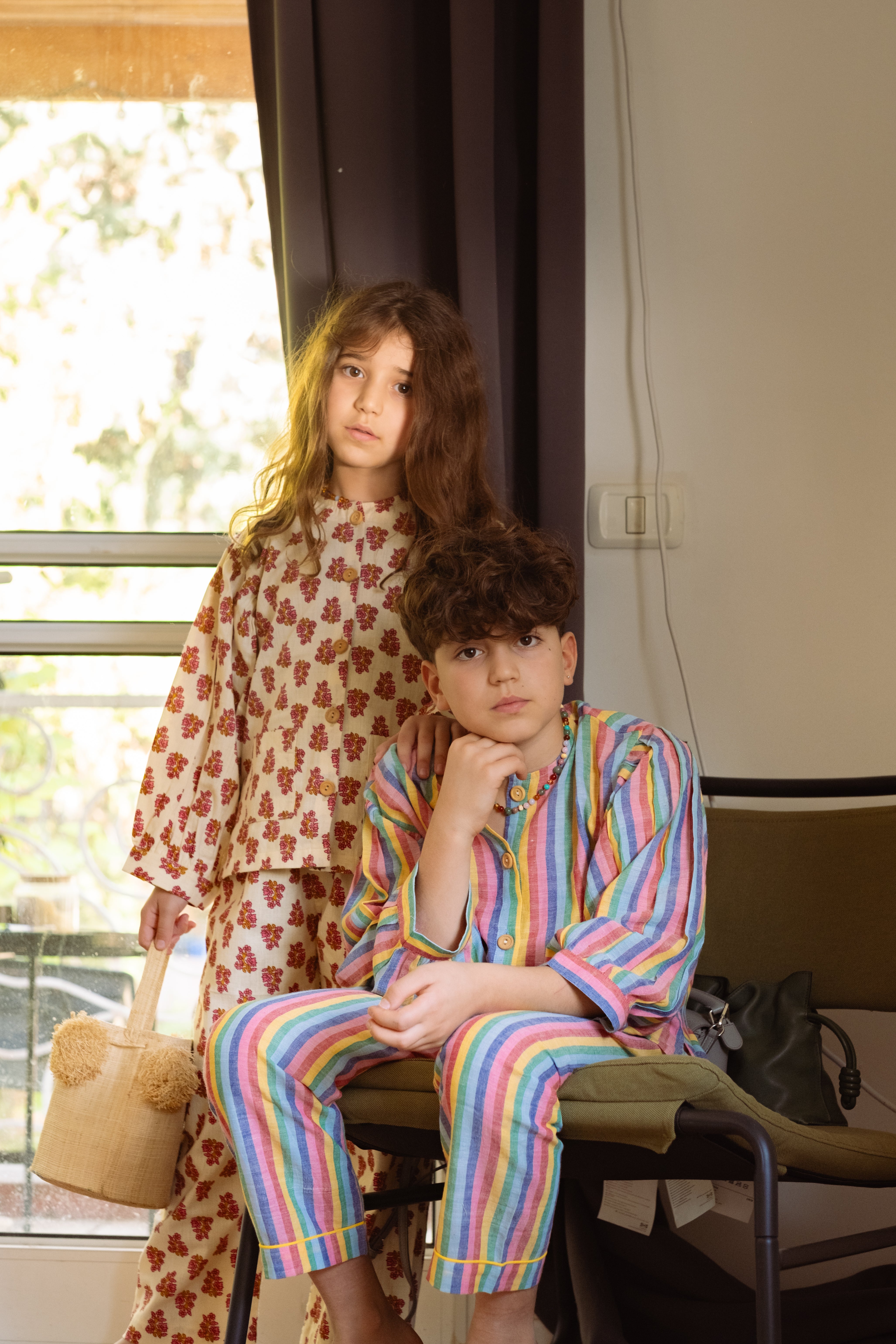 Farrow Set in Pink Boota