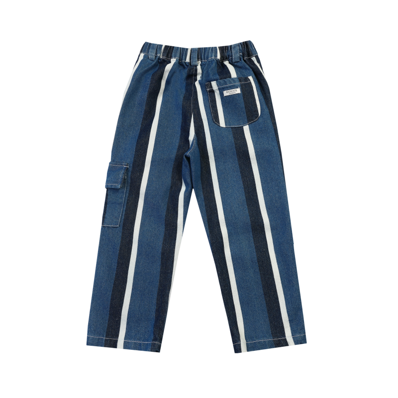 Theoule Trousers | Vintage Blue - White Striped