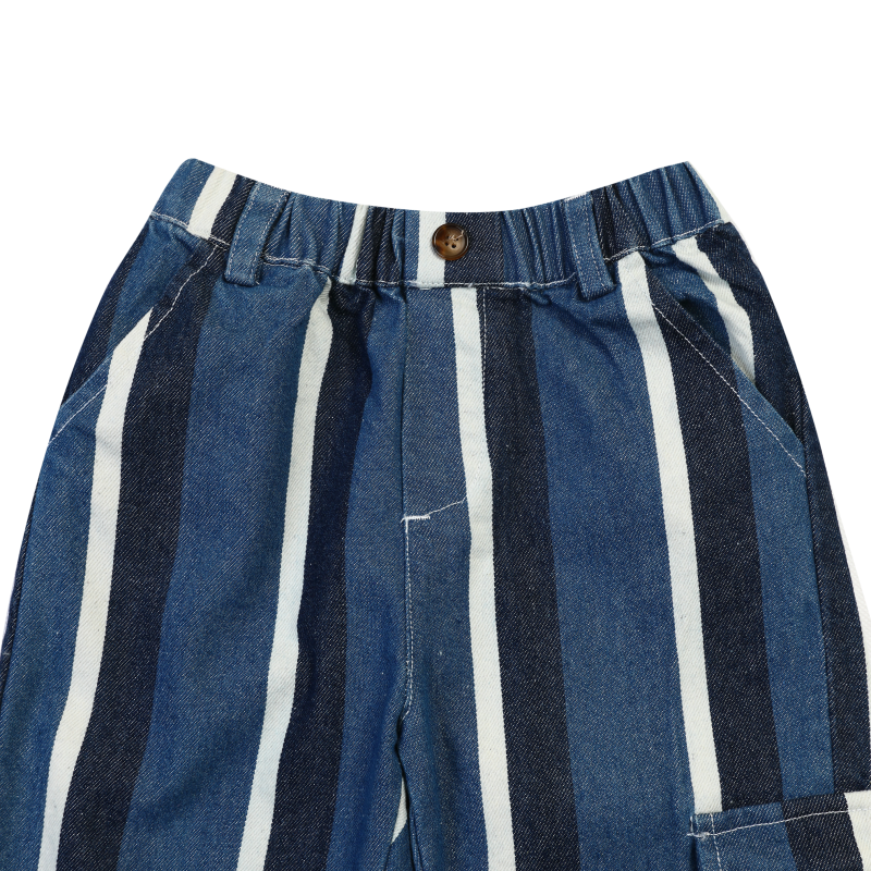 Theoule Trousers | Vintage Blue - White Striped