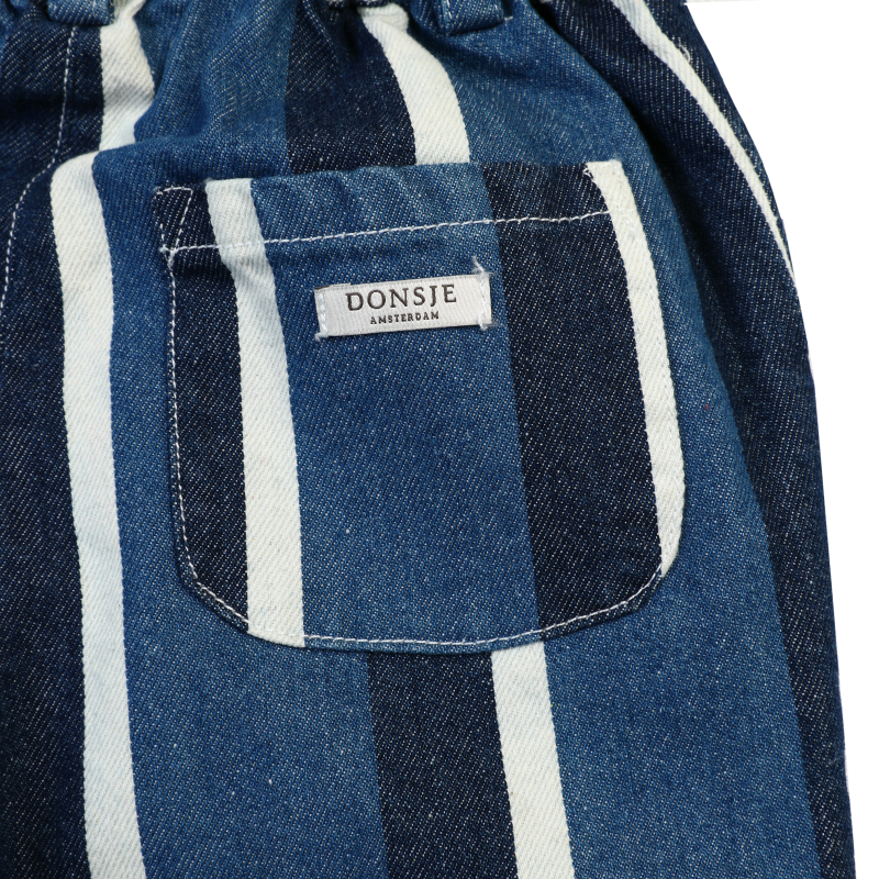 Theoule Trousers | Vintage Blue - White Striped