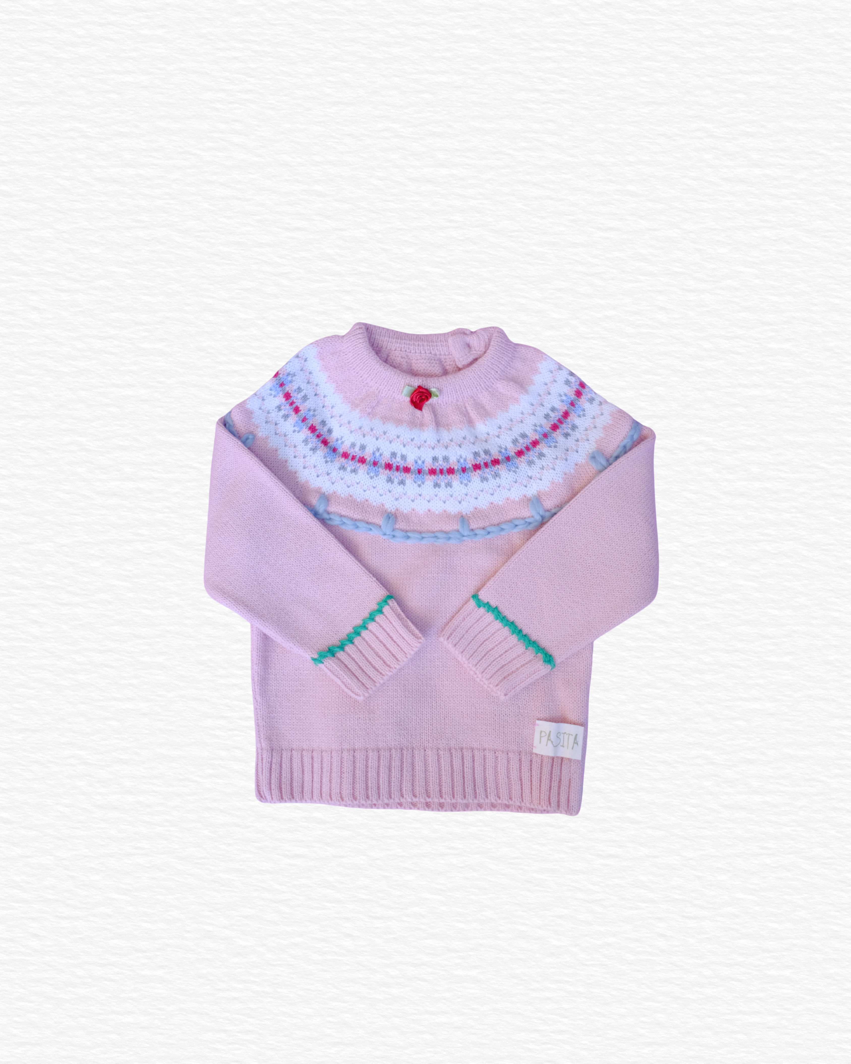 Greca Sweater, Pink