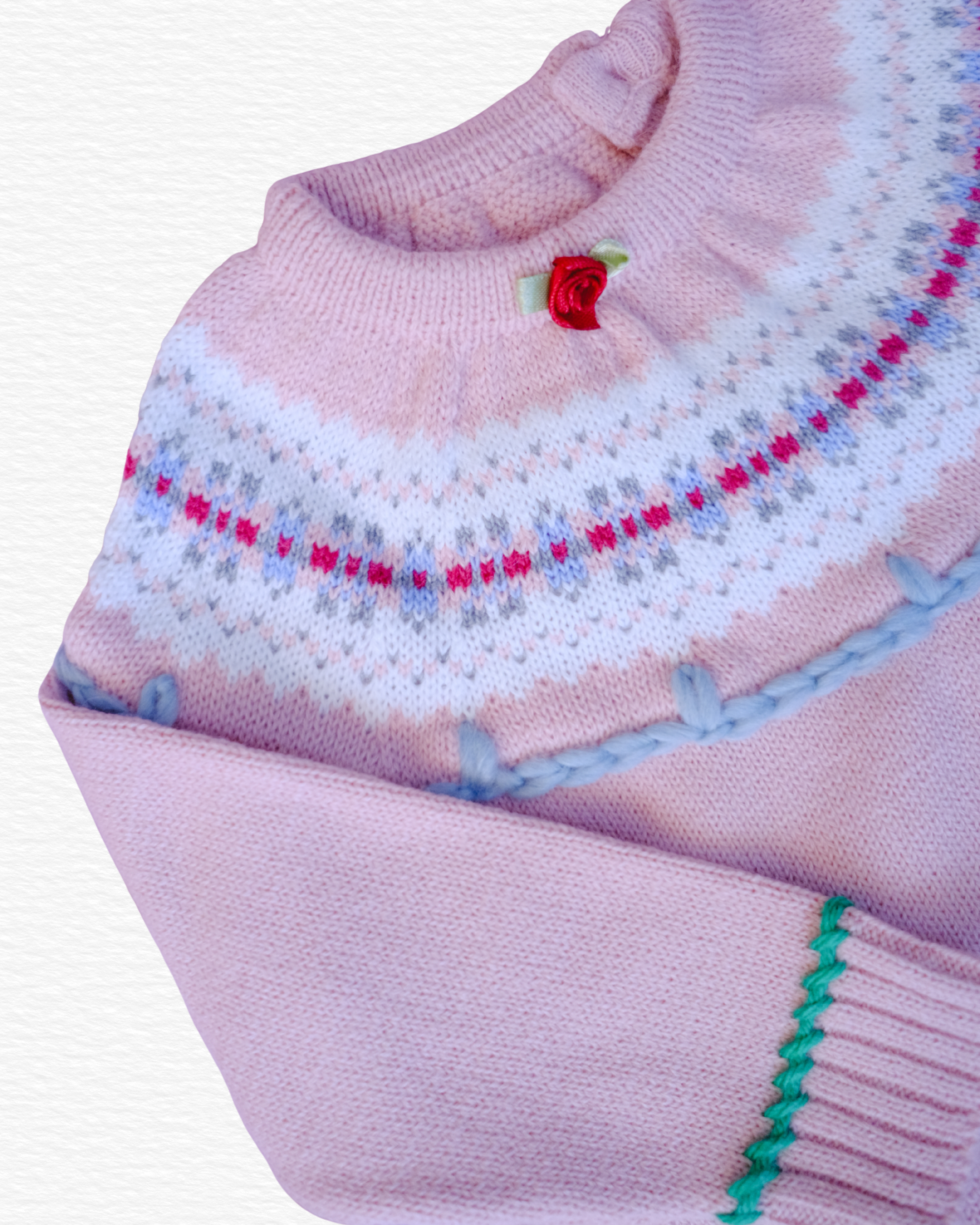 Greca Sweater, Pink