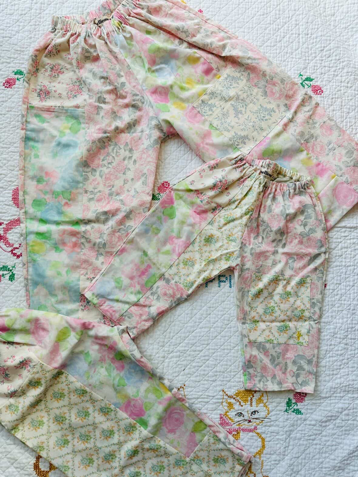 Rose Patchwork Pant