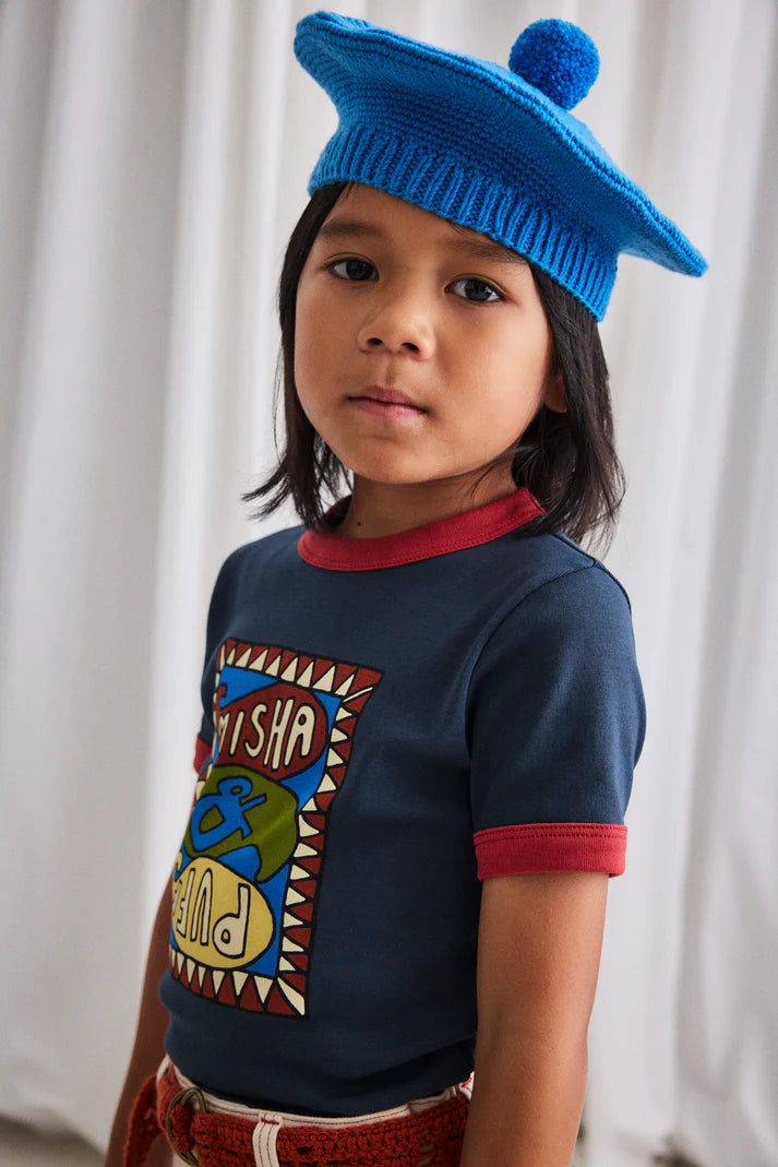 Groovy Paisley Ringer Tee, Galaxy