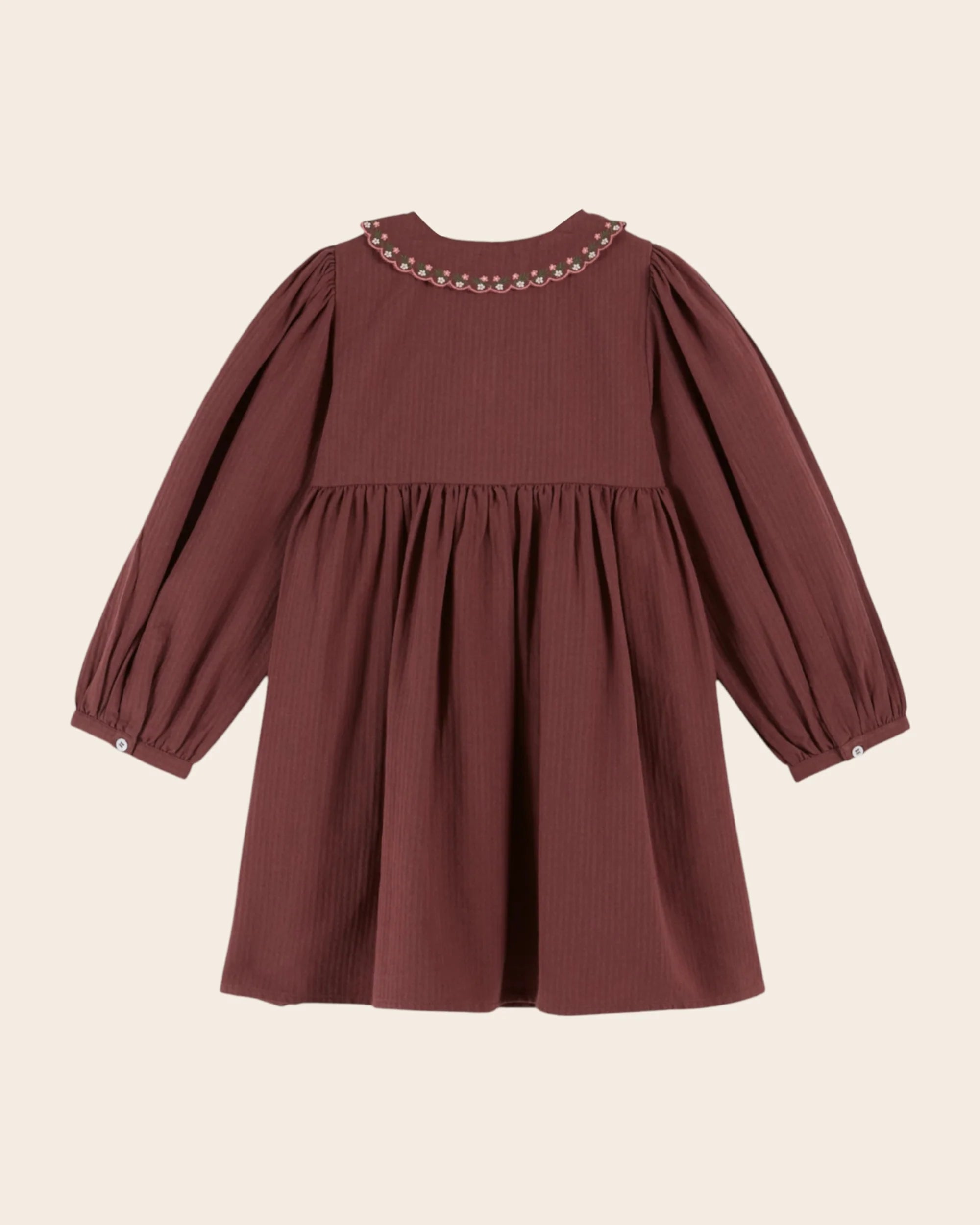 Purple smocked dress