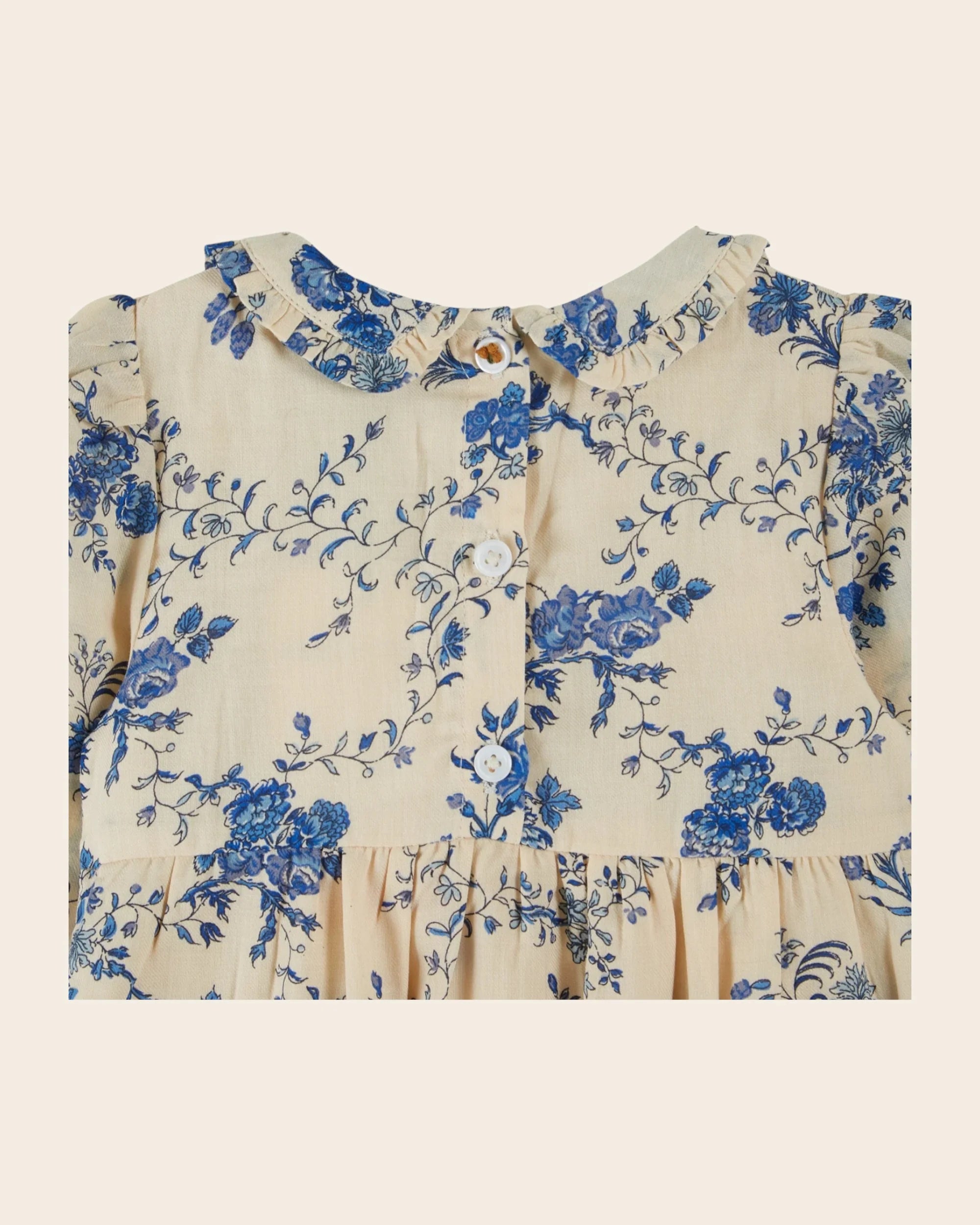 Smocked orchid blue romper