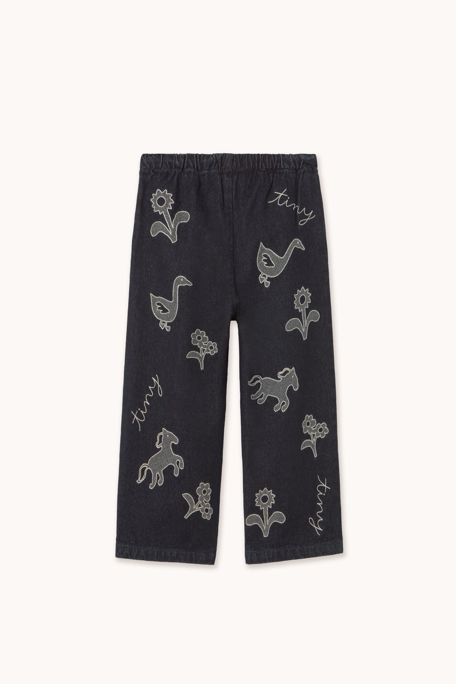 HORSES & FLOWERS DENIM PANT