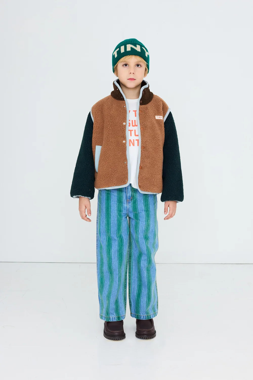 COLOR BLOCK SHERPA JACKET