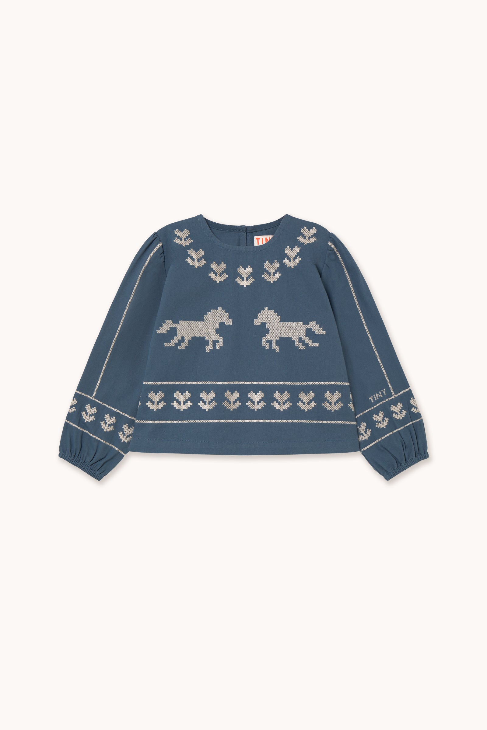 HORSES & FLOWERS BLOUSE