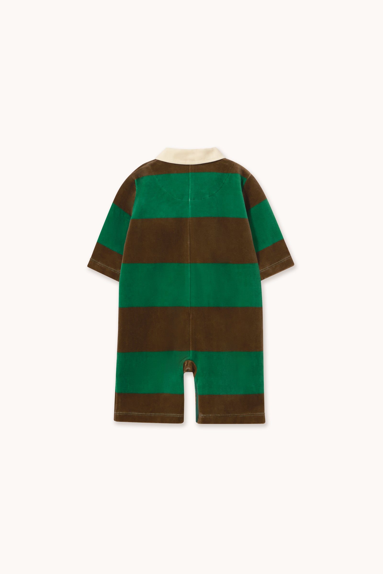 GREEN STRIPES POLO ONE-PIECE