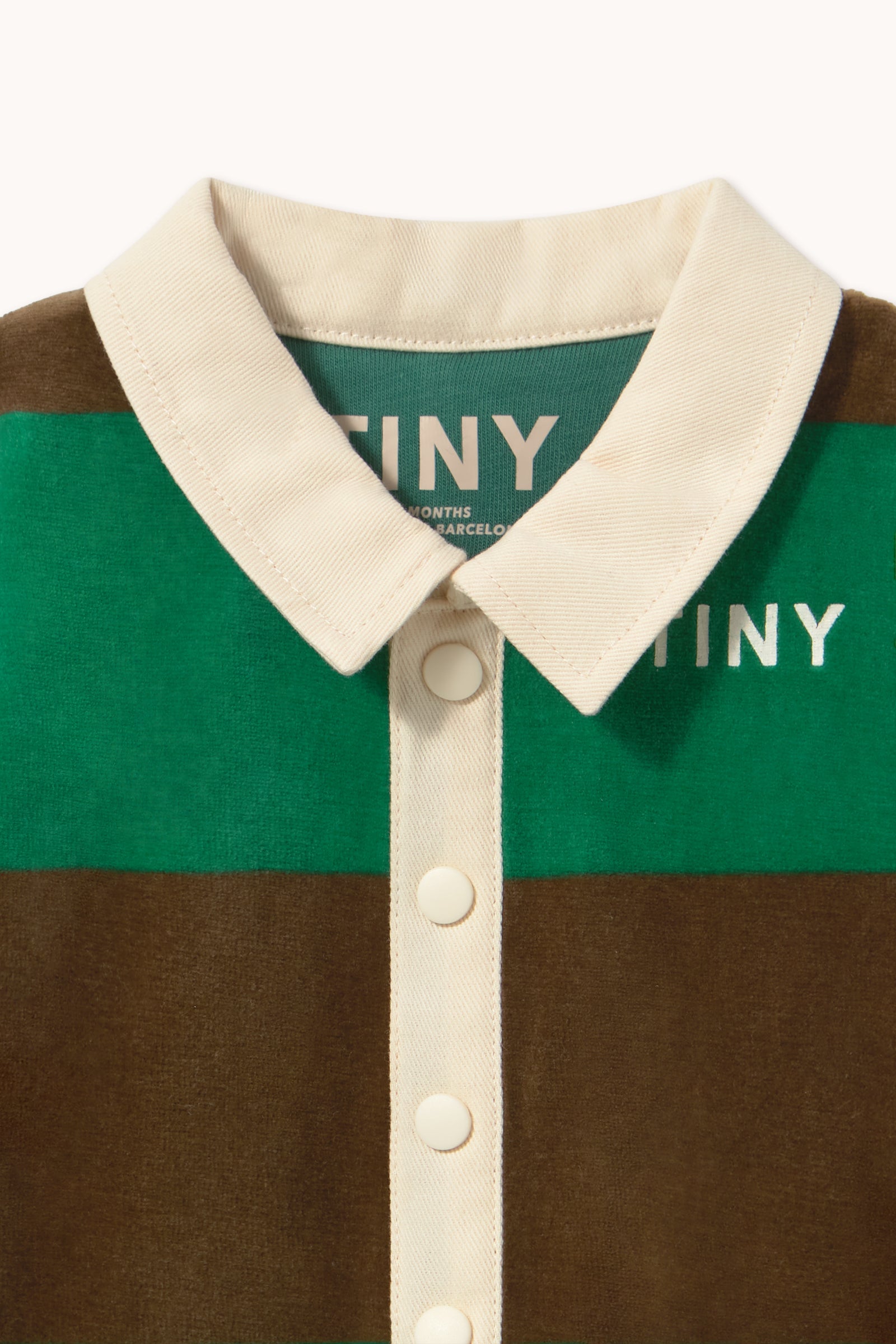 GREEN STRIPES POLO ONE-PIECE