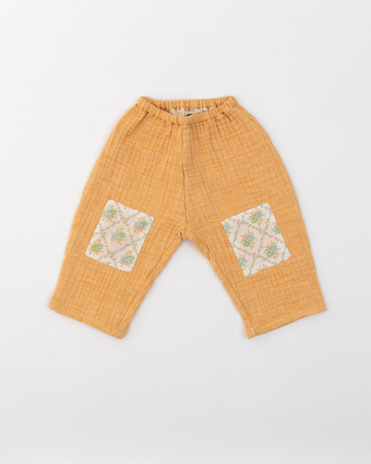 Loose Fit Pants- Yellow Tetra