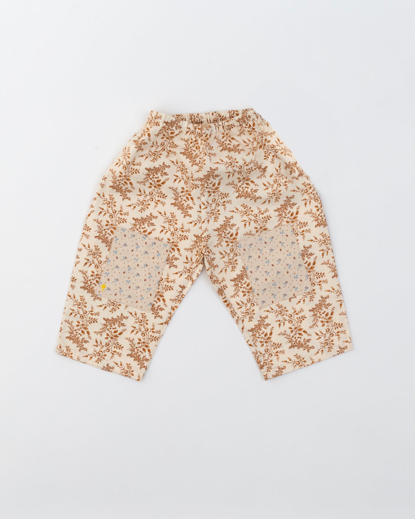 Loose Fit Pants- Brown Foliage