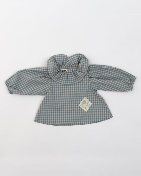 Blouse- Blue Gingham Check