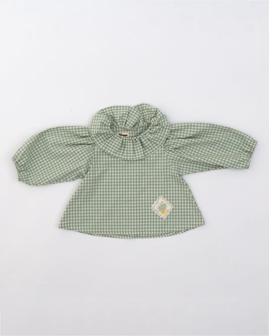 Blouse- Green Gingham Check