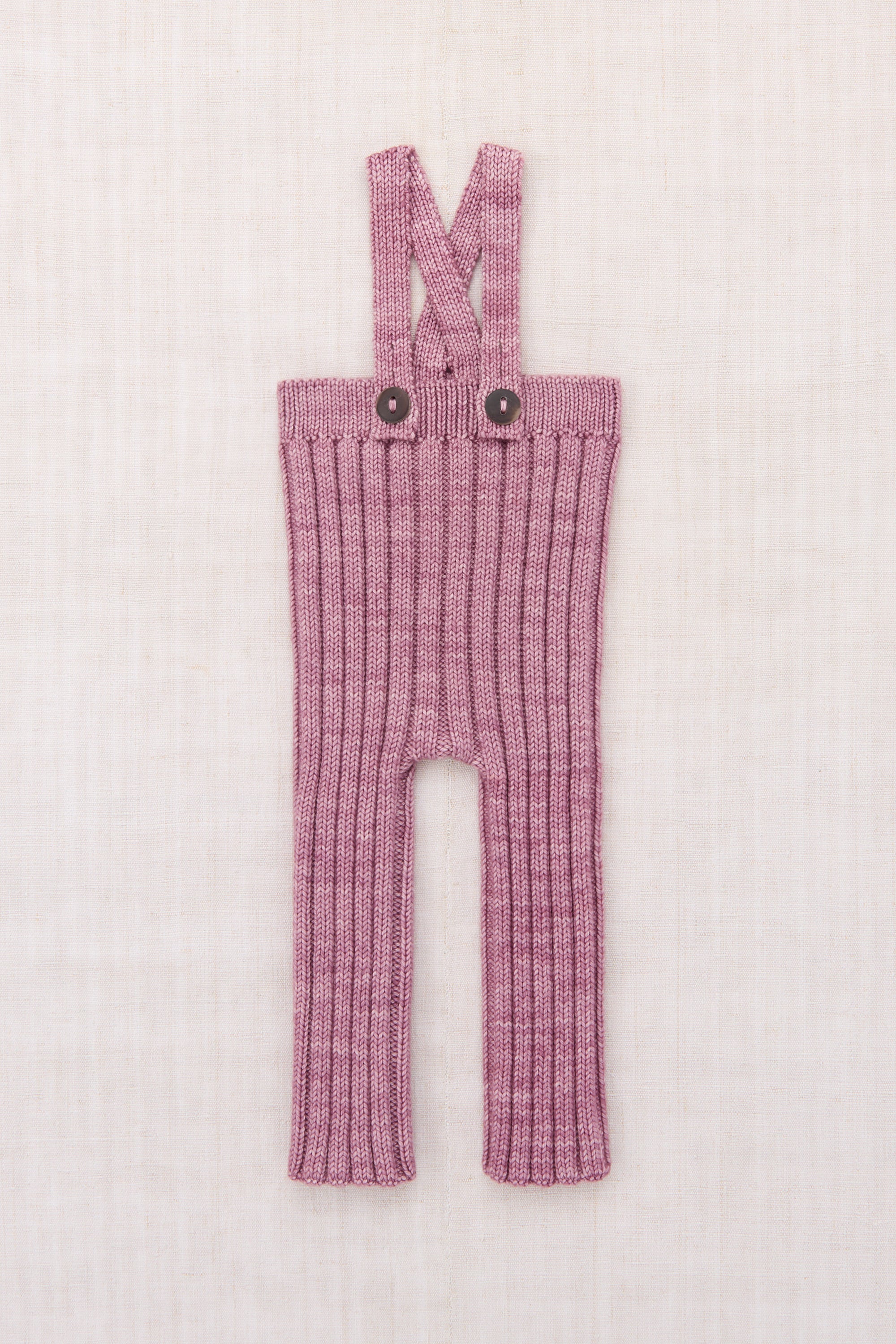 Baby Rib Longies - Antique Rose