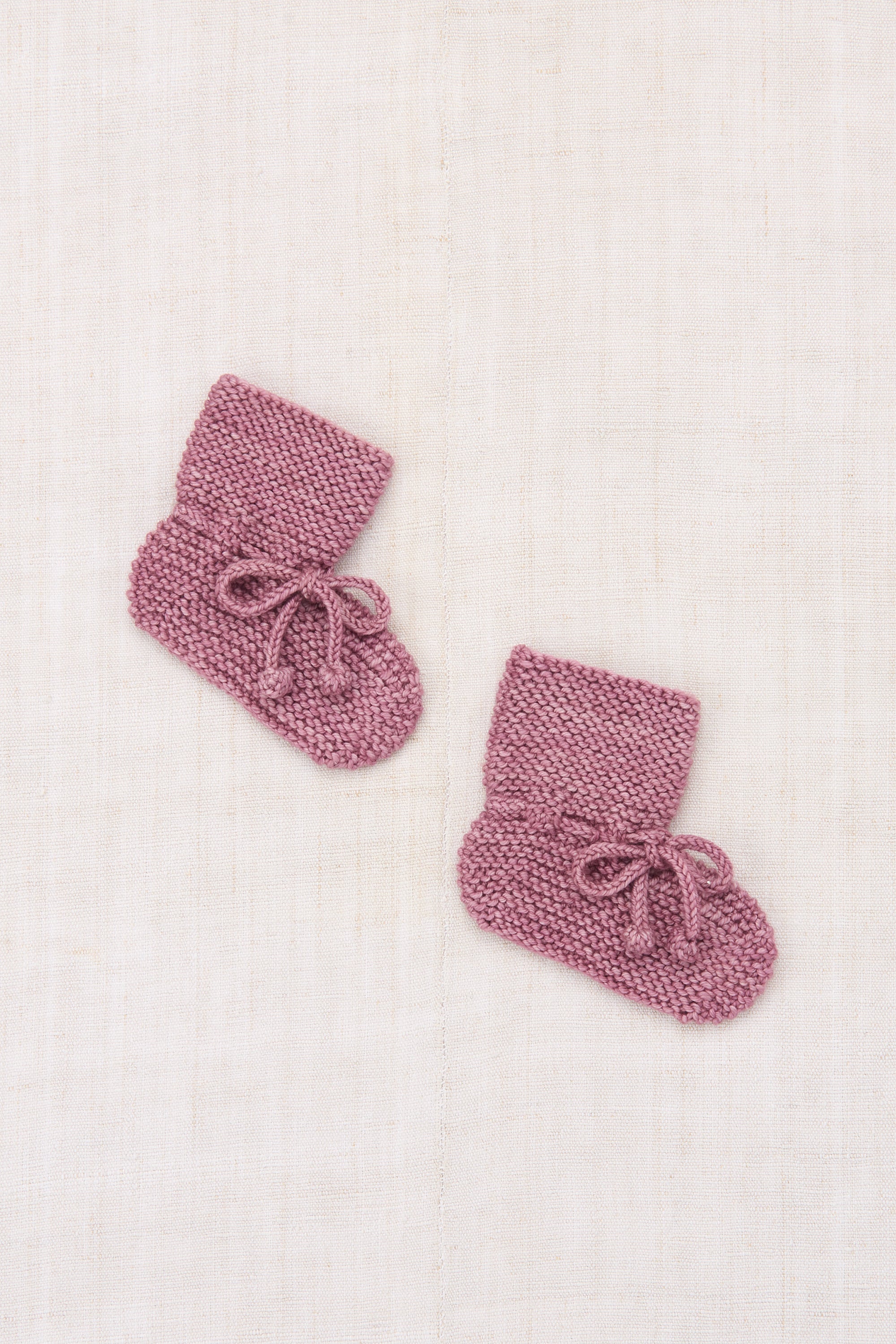 Baby Classic Booties - Antique Rose