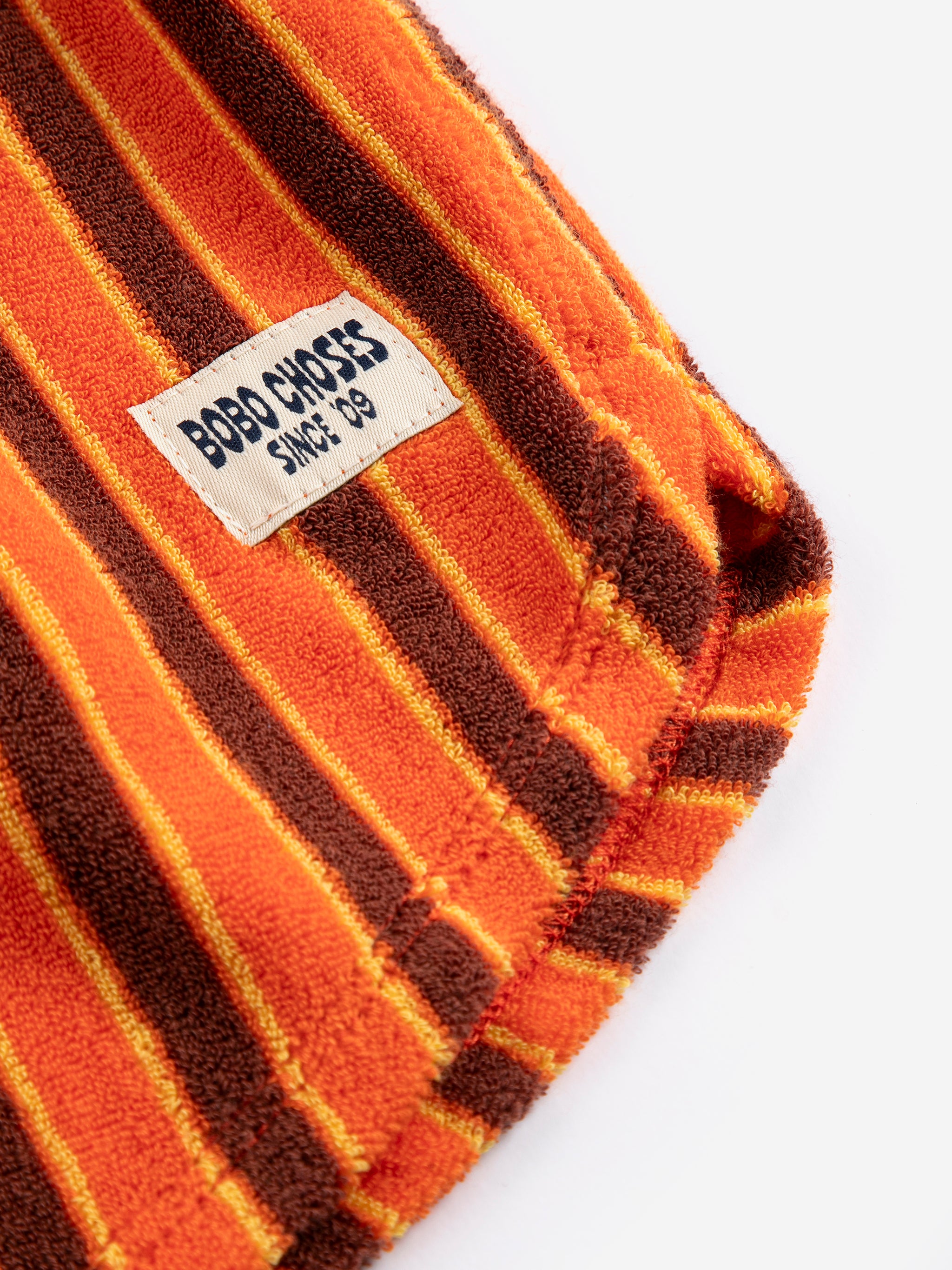 Striped Brick Terry Cloth Shorts